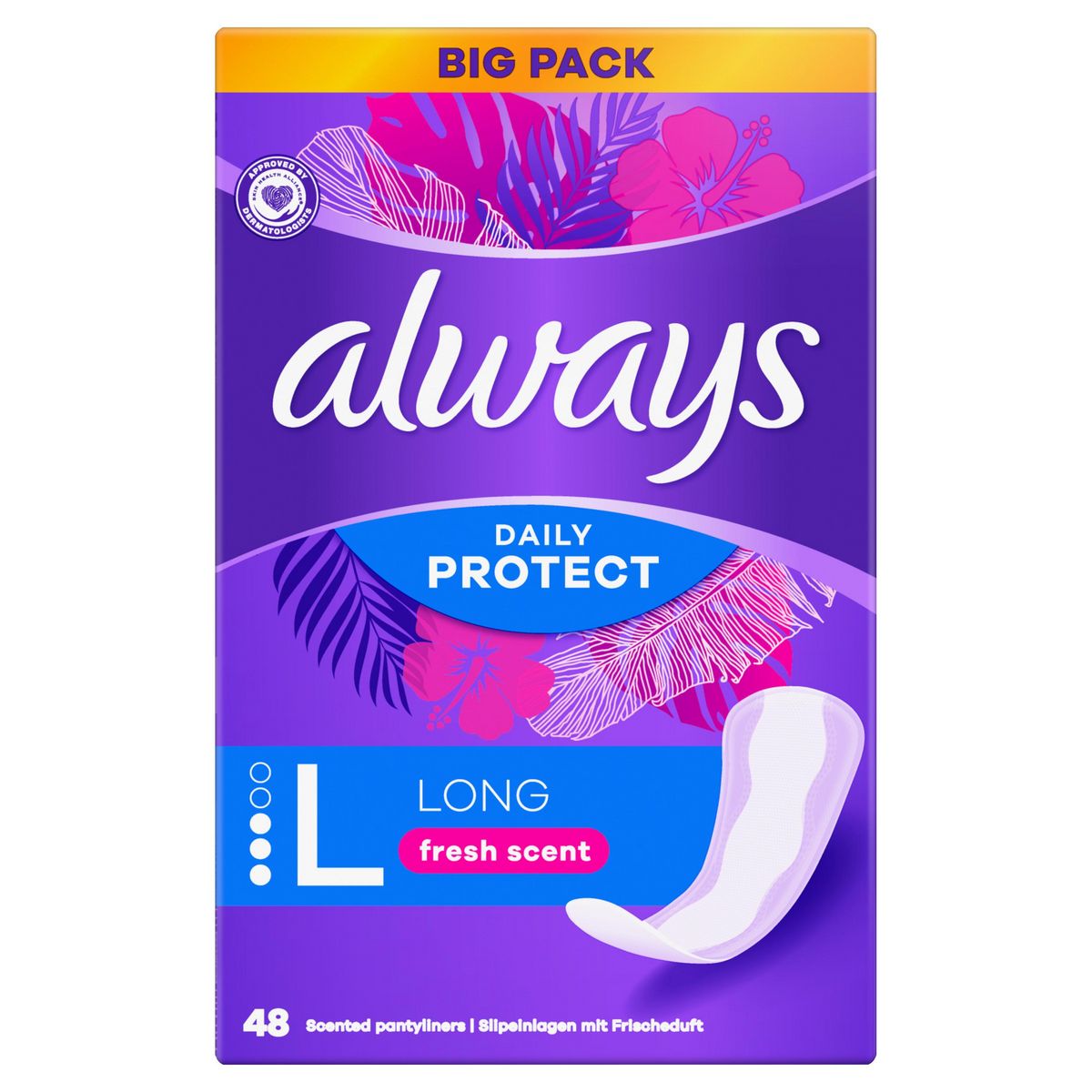 ALWAYS Daily protect protège-slips L long parfum frais 48 pièces
