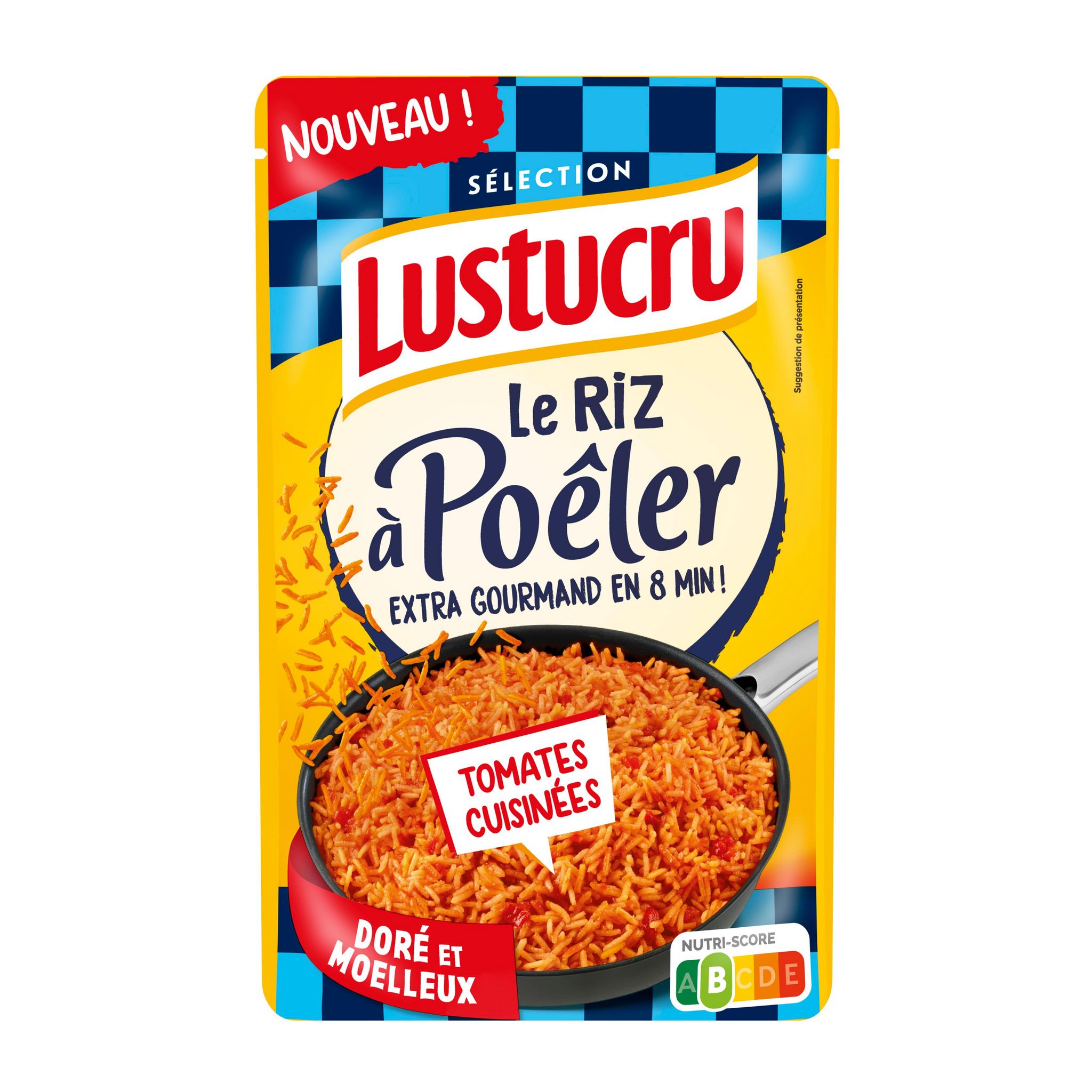 LUSTUCRU Riz à poêler aux tomates cuisinées 375g