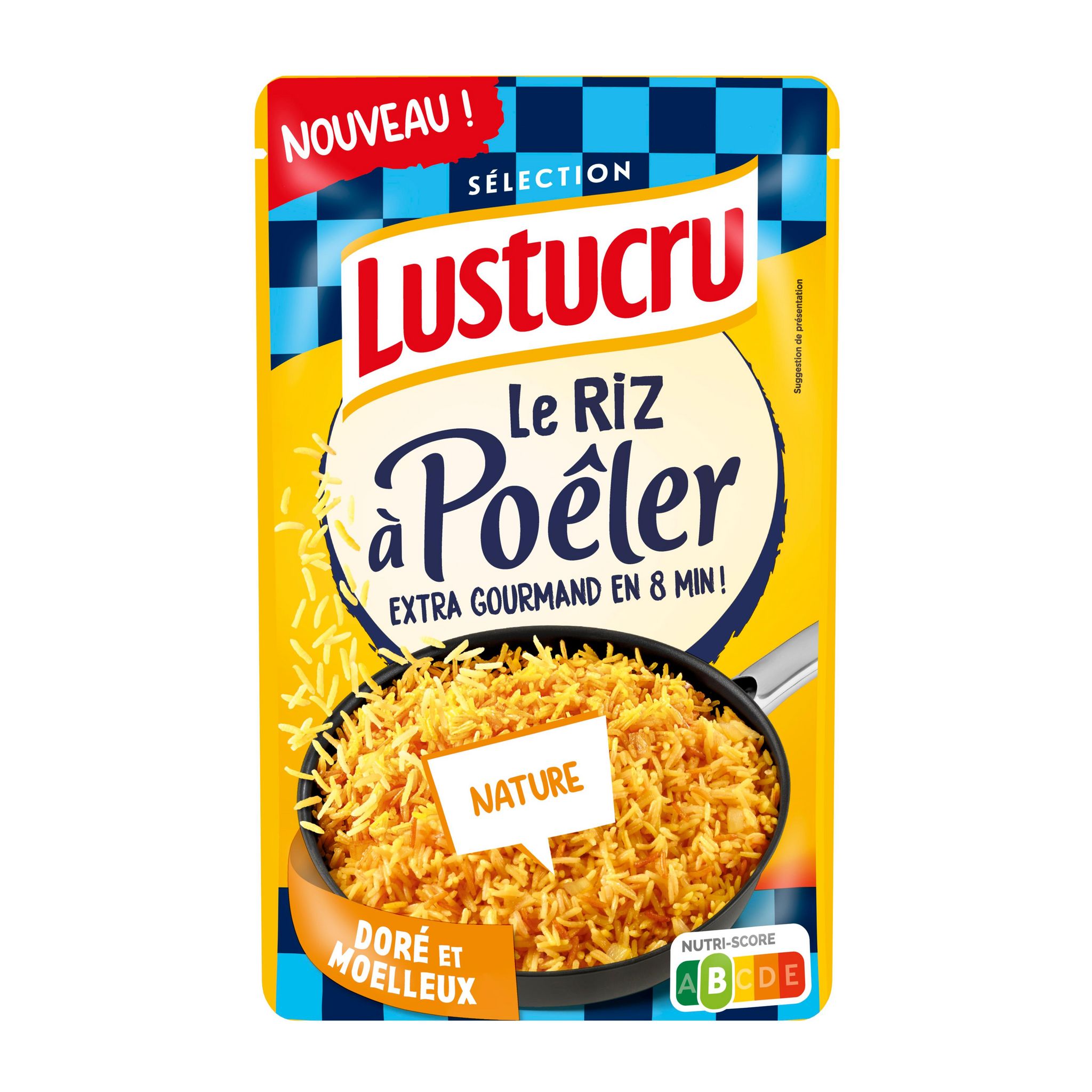 LUSTUCRU Riz à poêler nature 375g