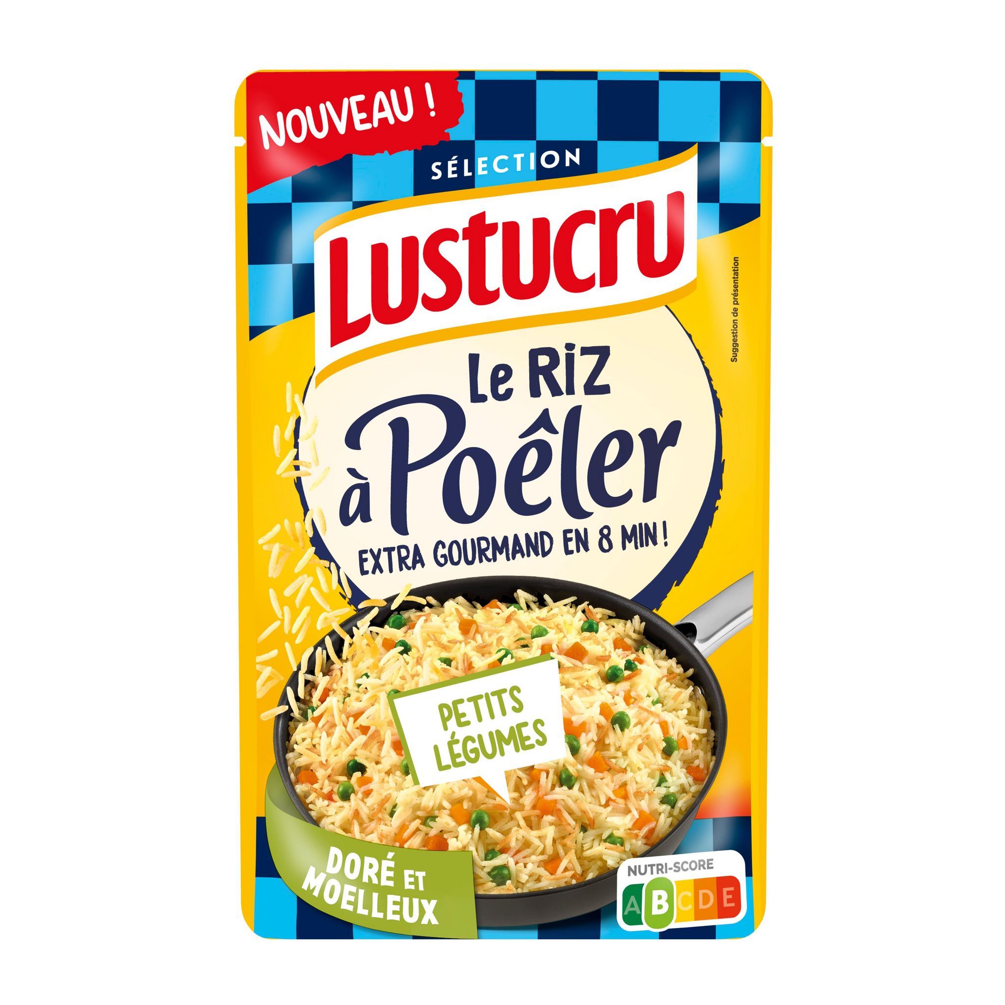 LUSTUCRU Riz à poêler aux petit légumes 375g
