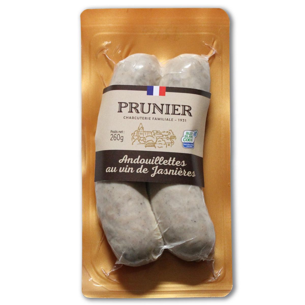 PRUNIER Andouillettes au vin de Jasnières 2 pièces 260g
