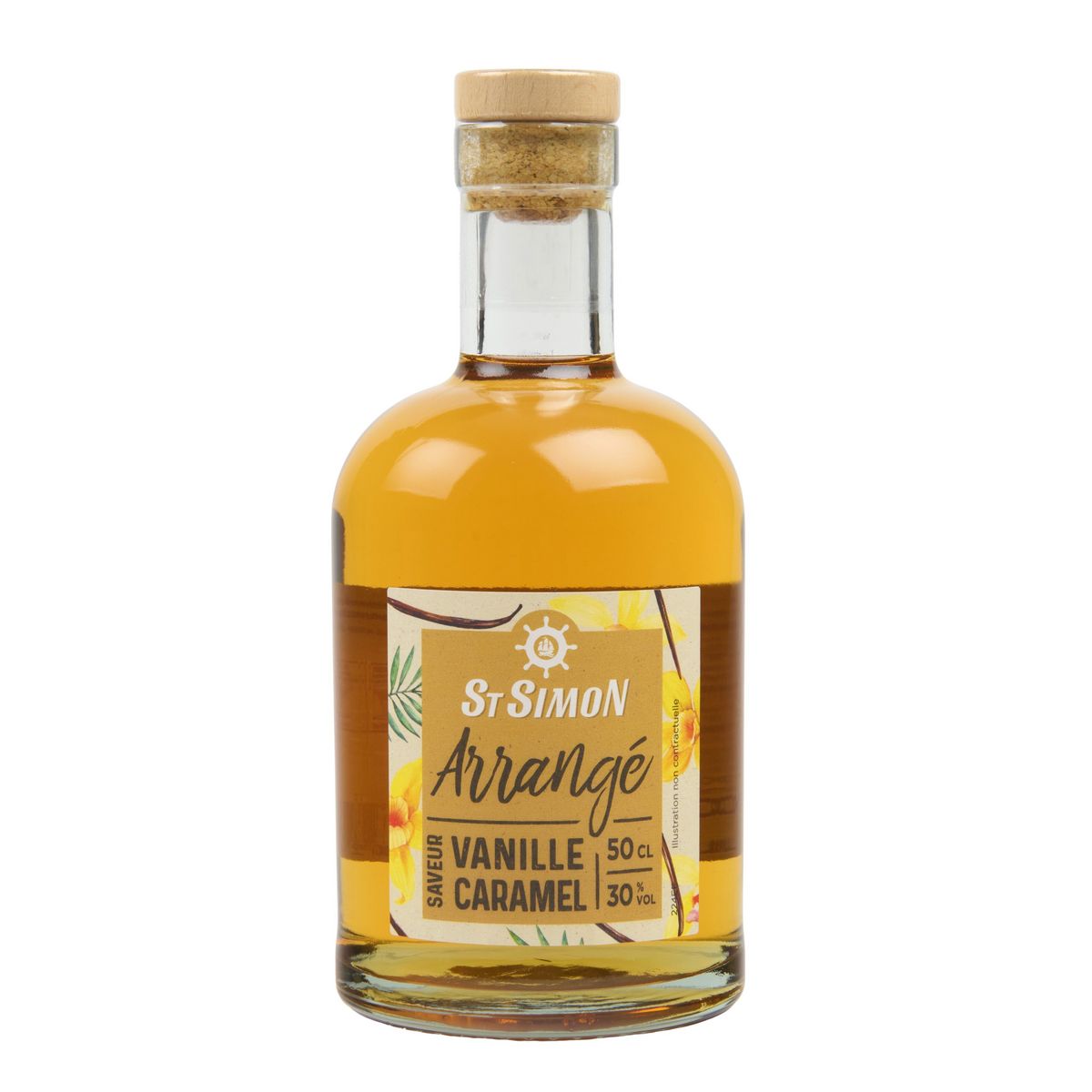 ST SIMON Apéritif arrangé saveur vanille caramel 30% 50cl