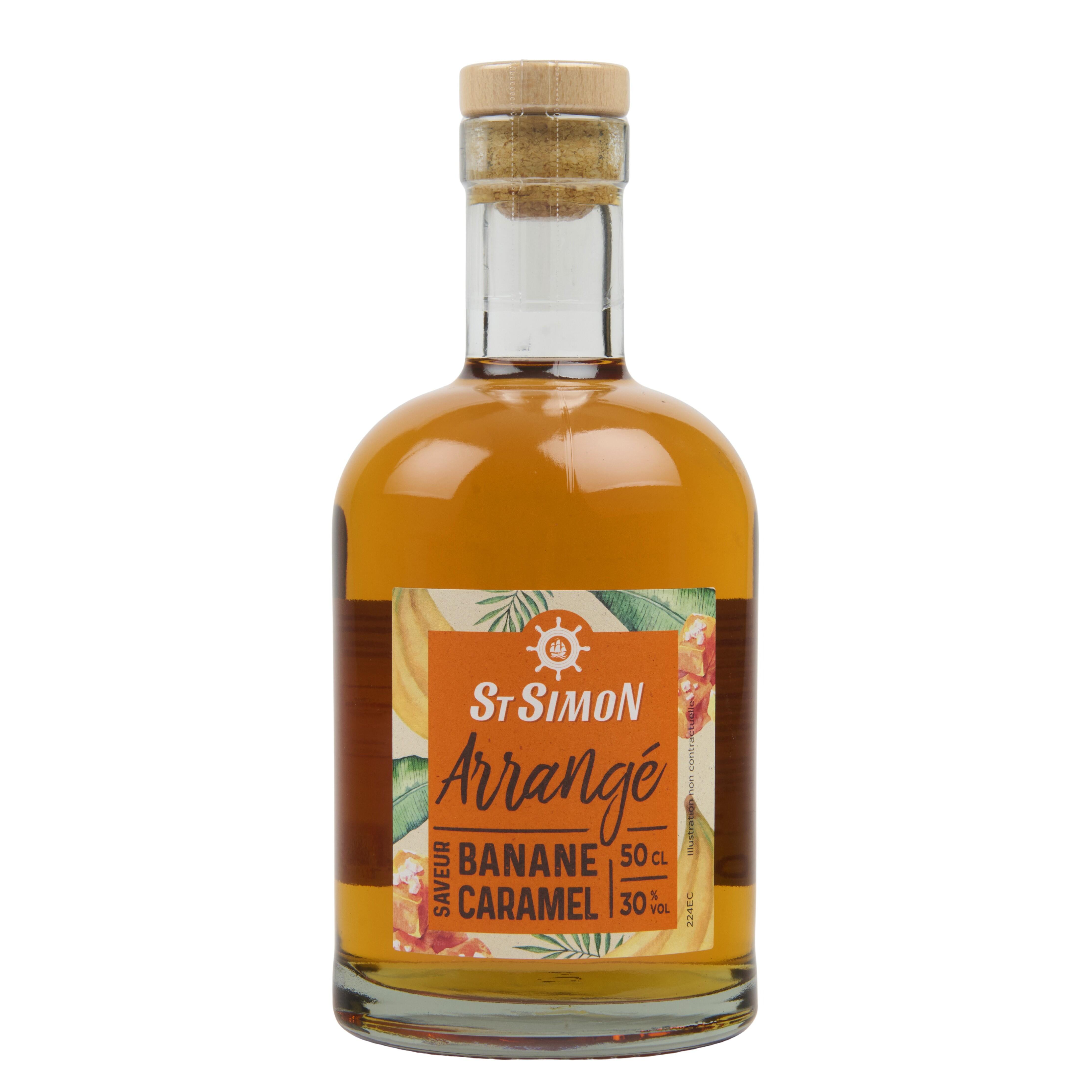 Voir la diapositive 3 : ST SIMON Arrangée banane caramel 30% 50cl