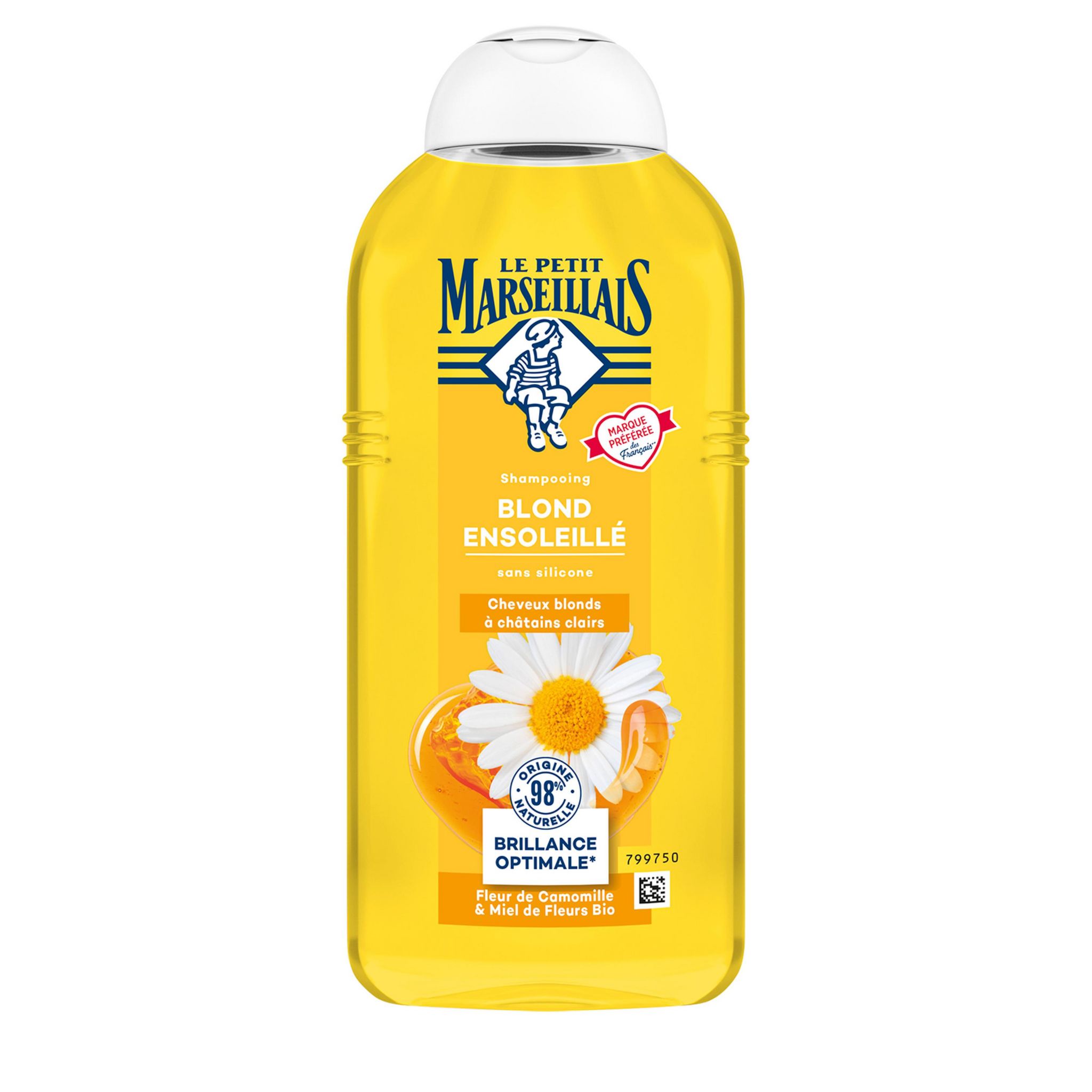 LE PETIT MARSEILLAIS Shampoing blond ensoleillé fleur de camomille et miel de fleurs 300 ml