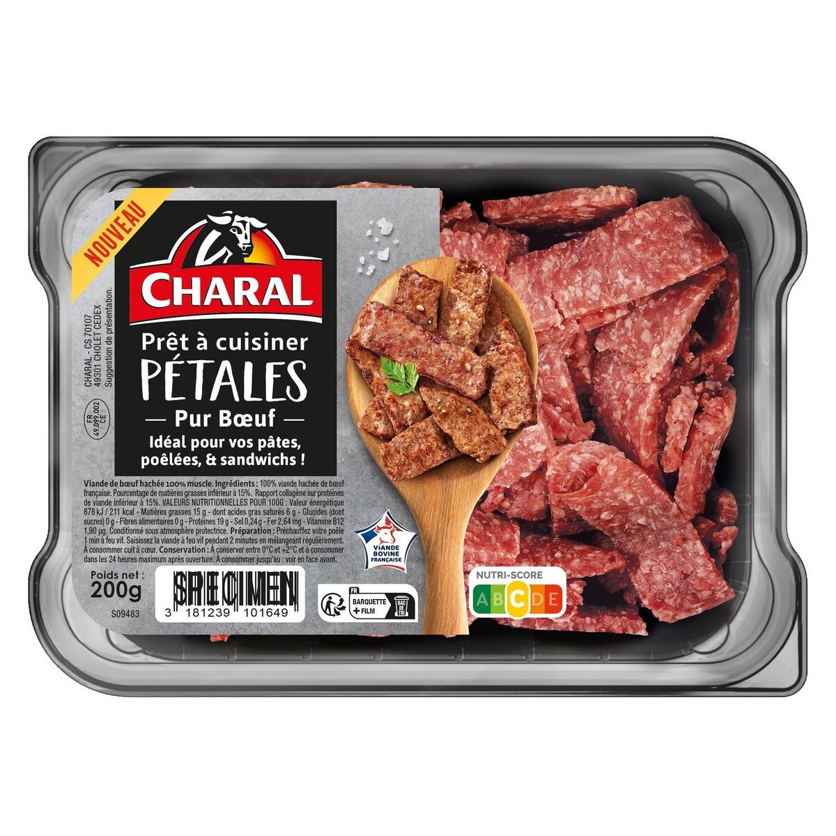 CHARAL Pétales de boeuf 200g