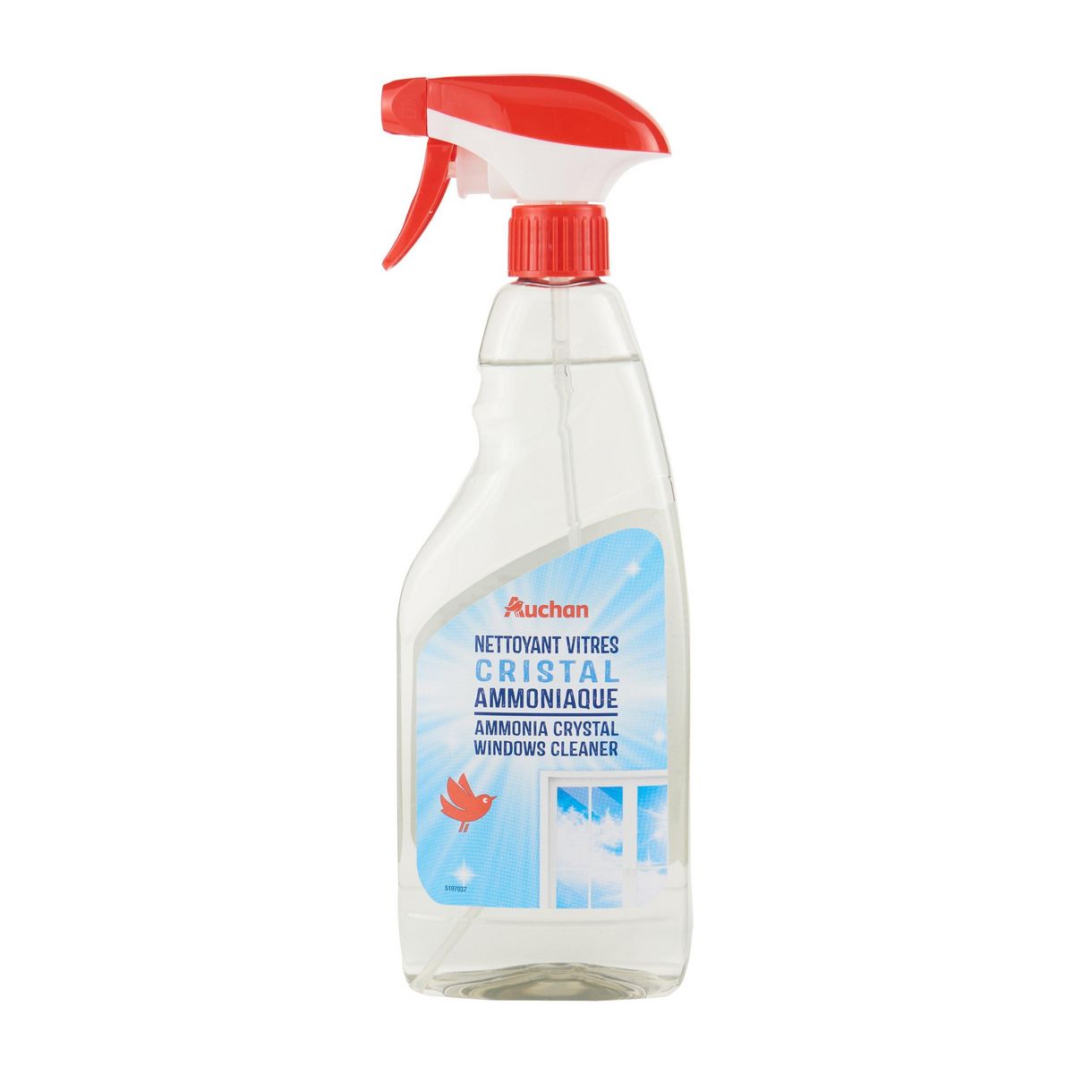 AUCHAN Spray vitres cristal ammoniaque 750ml