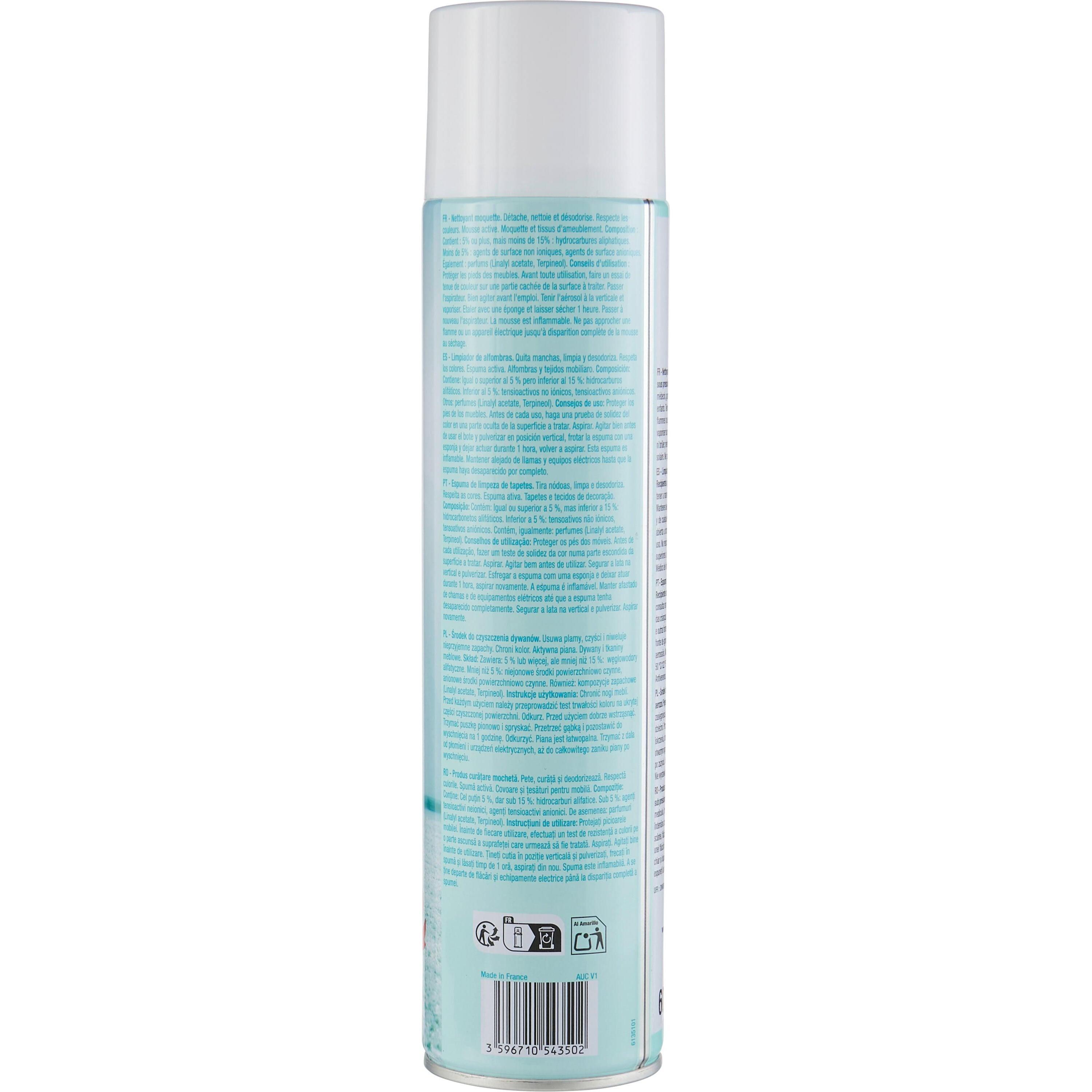 Voir la diapositive 3 : AUCHAN Nettoyant aérosol tapis et moquettes 600ml