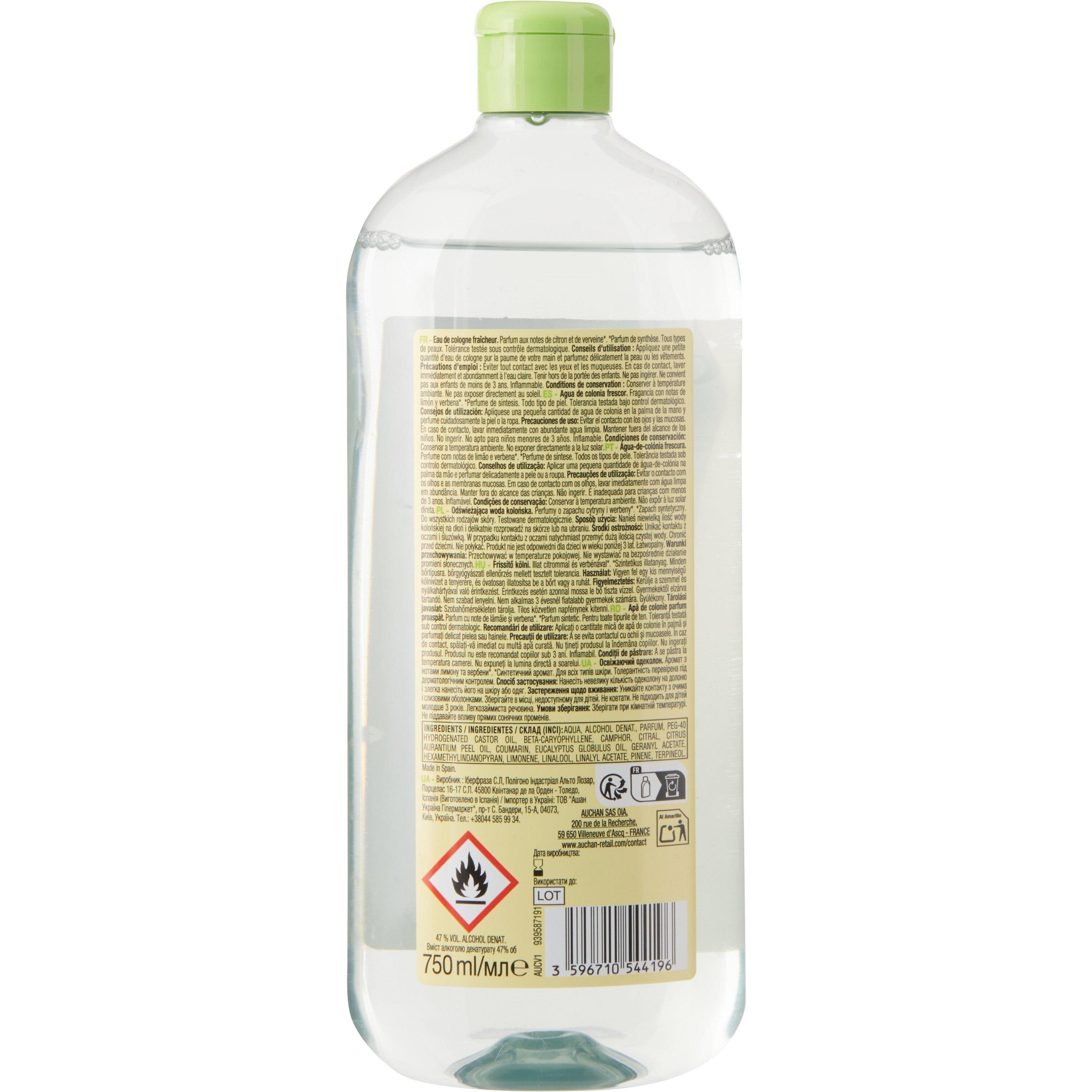 Voir la diapositive 2 : COSMIA Eau de cologne fresh 750ml