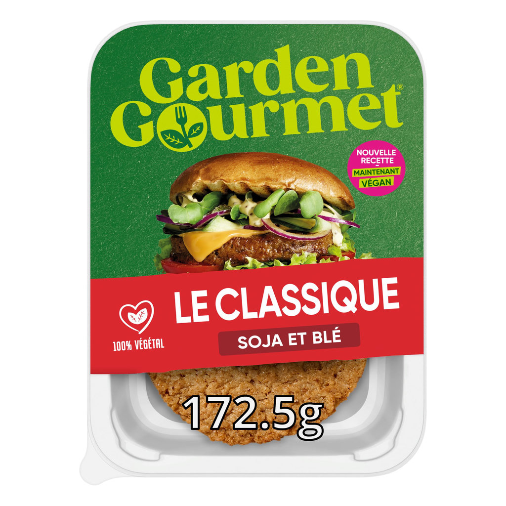 GARDEN GOURMET Le Classique soja et blé 2 pièces 173g