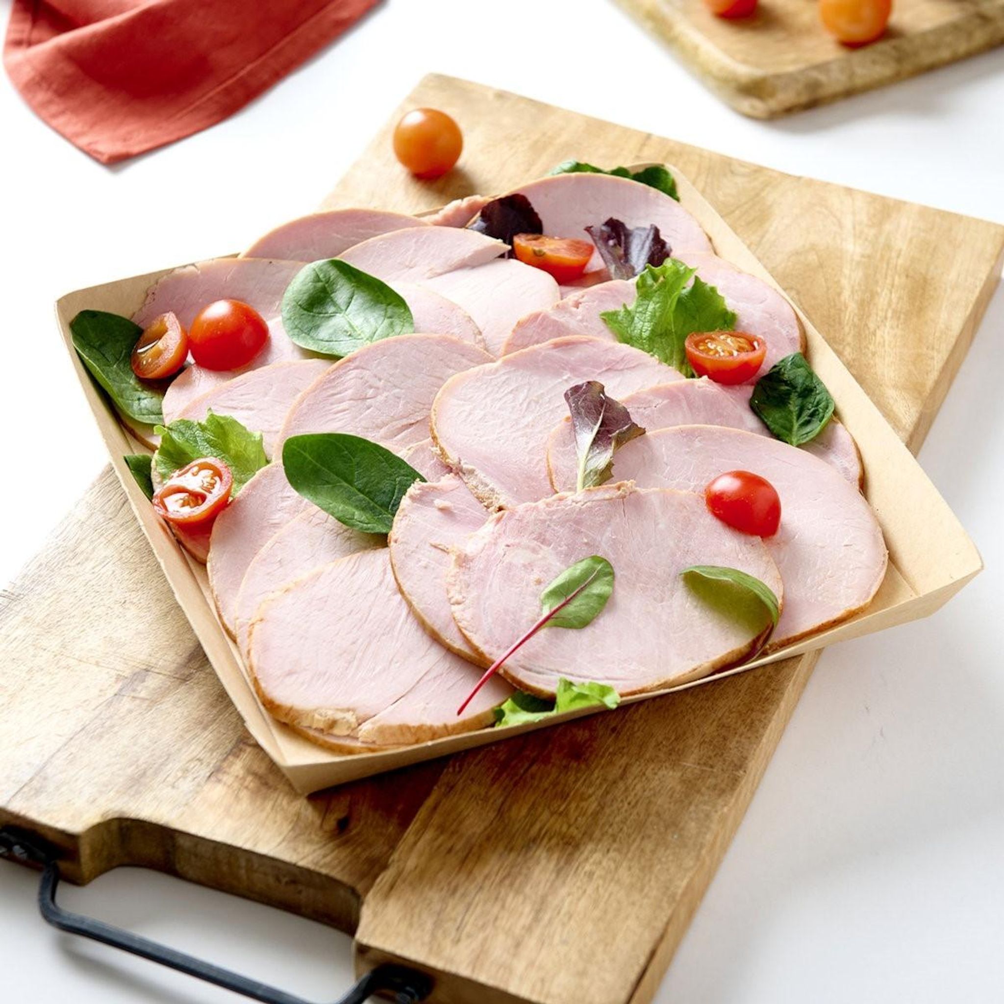 AUCHAN LE TRAITEUR Plateau de rôti de porc tranché 10 parts 700g