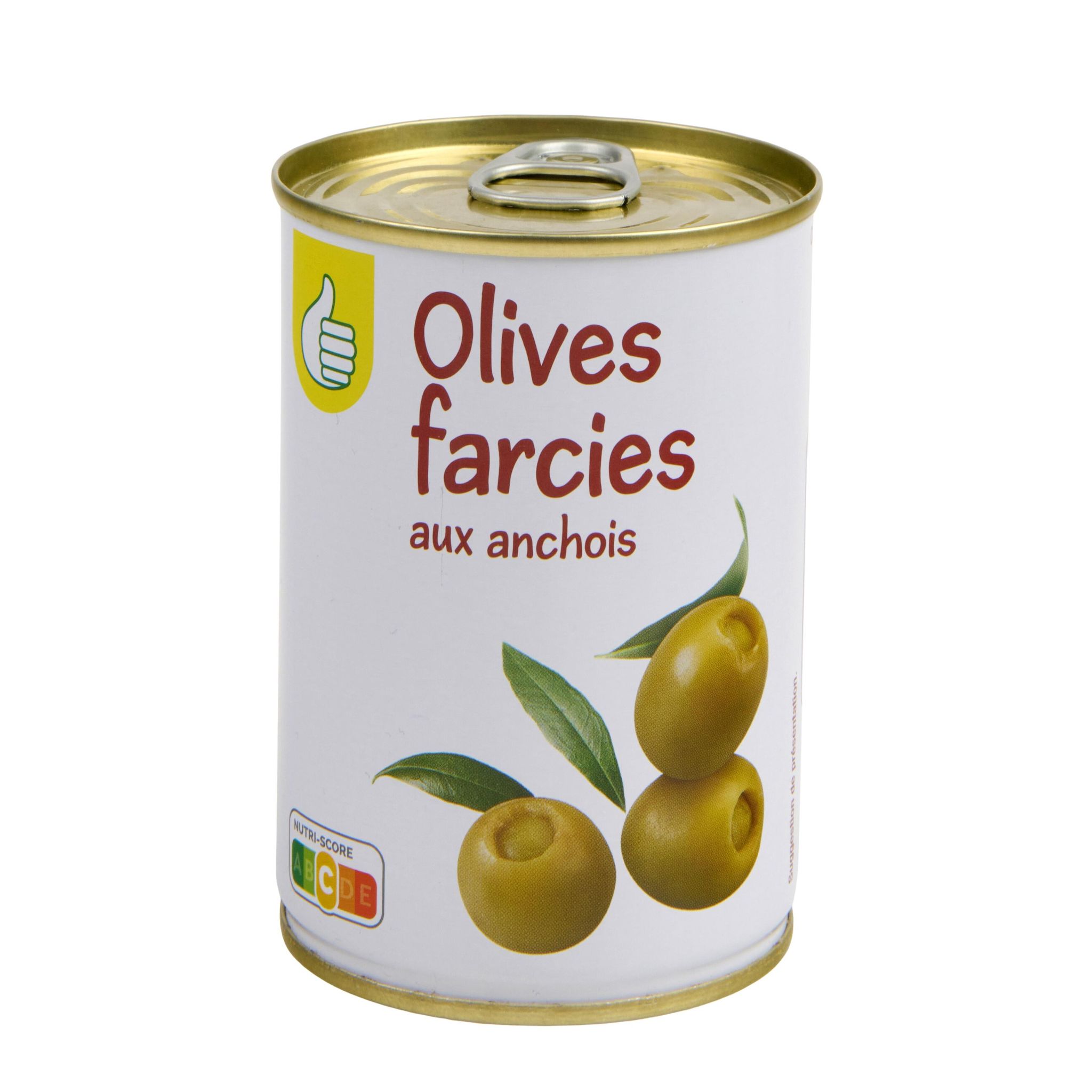 Voir la diapositive 4 : POUCE Olives farcies aux anchois 280g