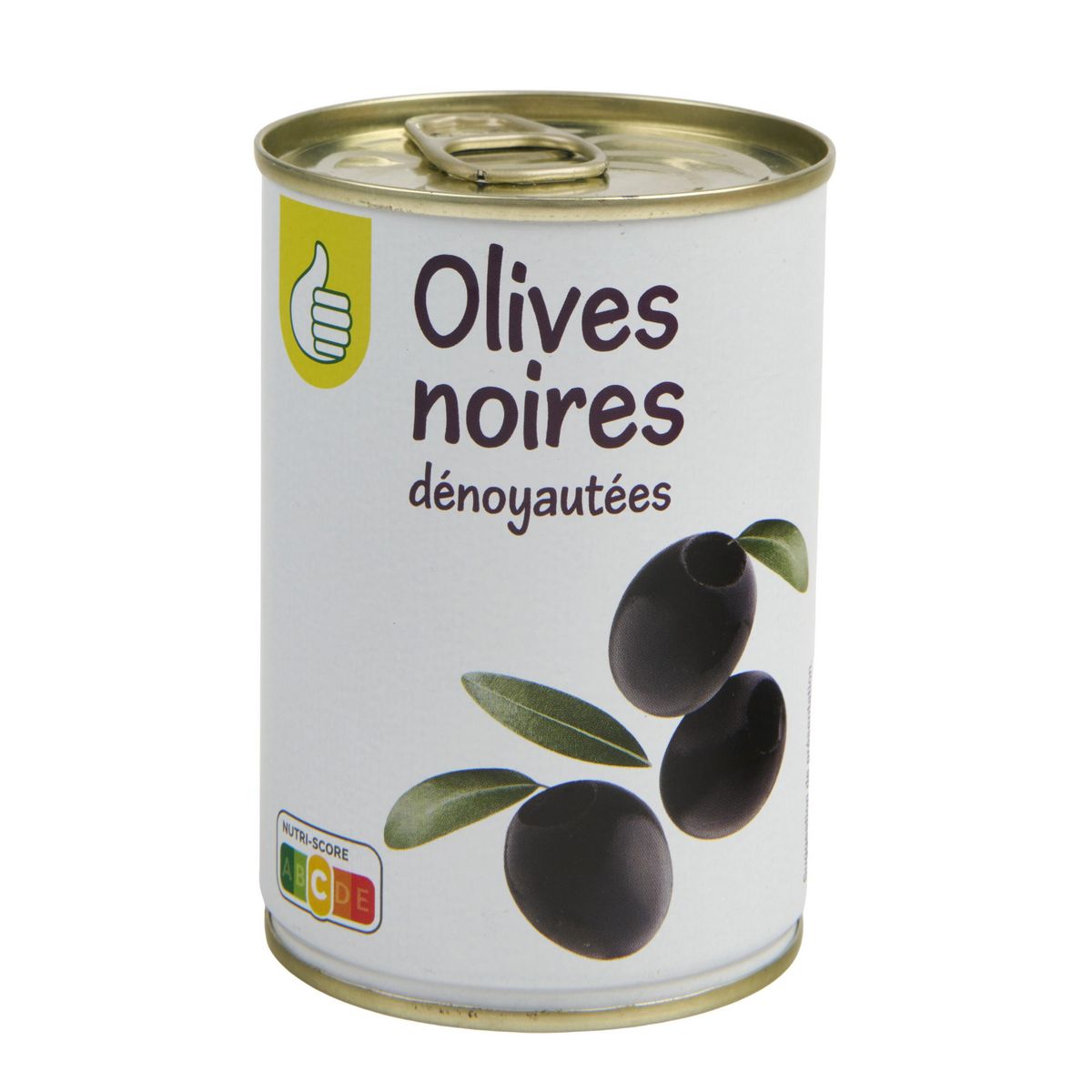 POUCE Olives noires dénoyautées 280g