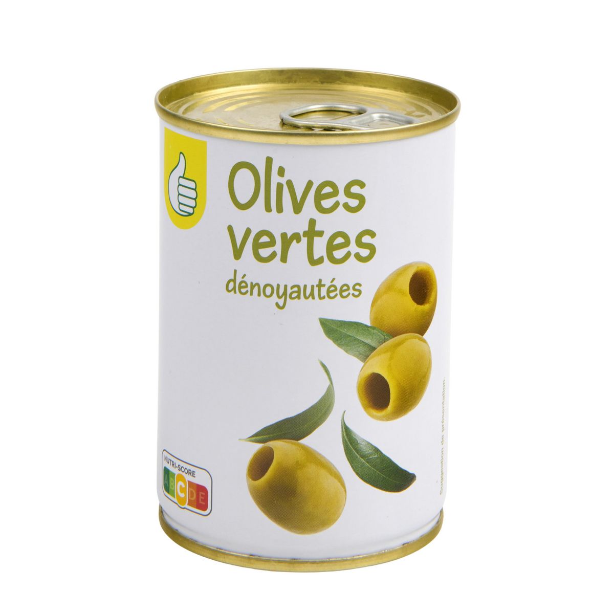 POUCE Olives vertes dénoyautées 280g