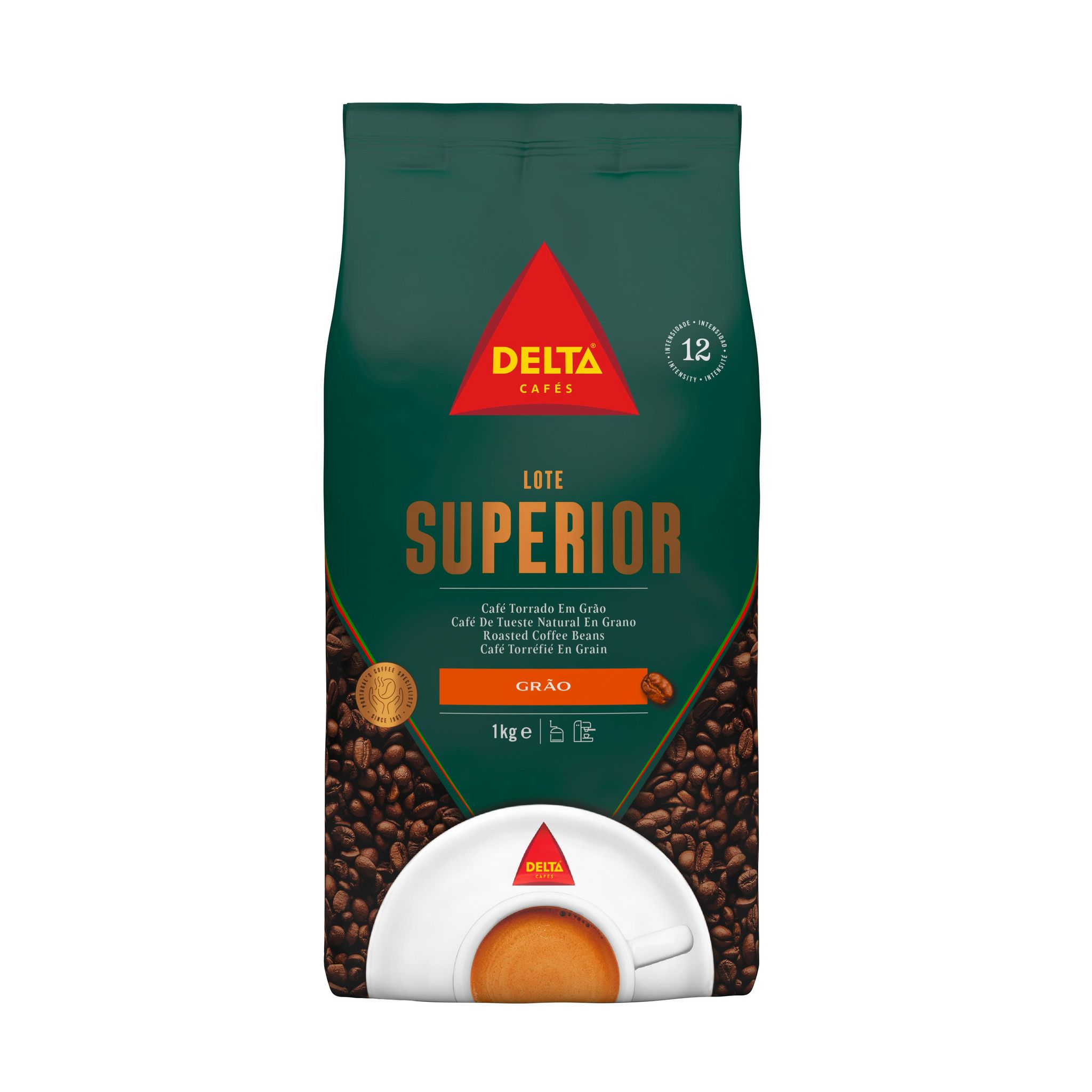 DELTA CAFES Café torréfié en grain Lote superior 1kg
