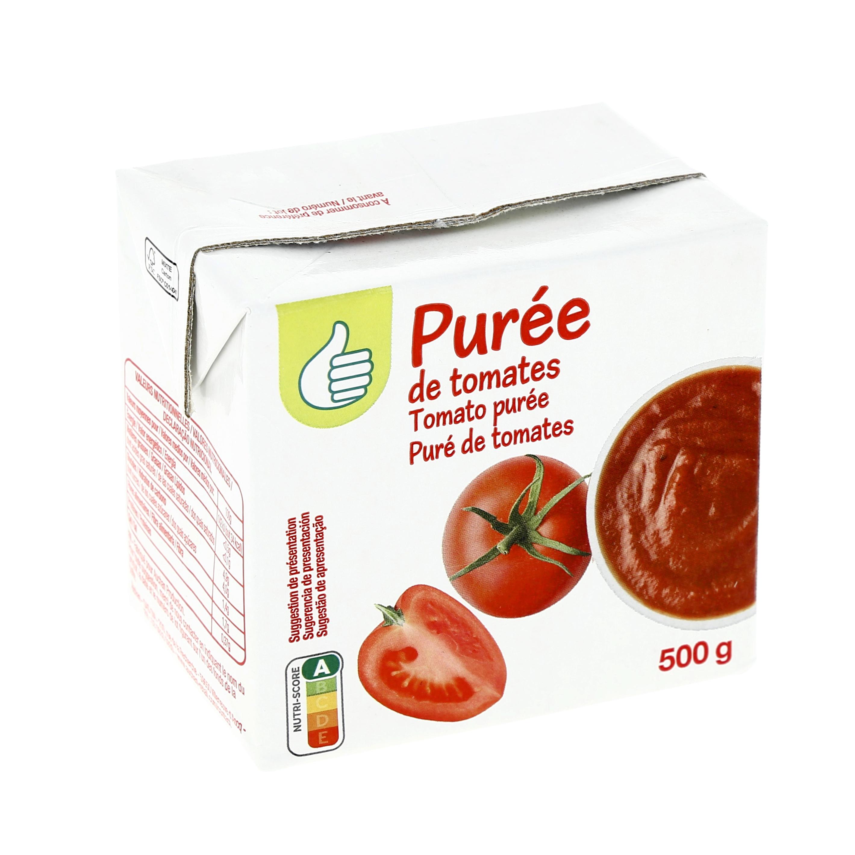 Voir la diapositive 2 : POUCE Purée de tomate brique 500g