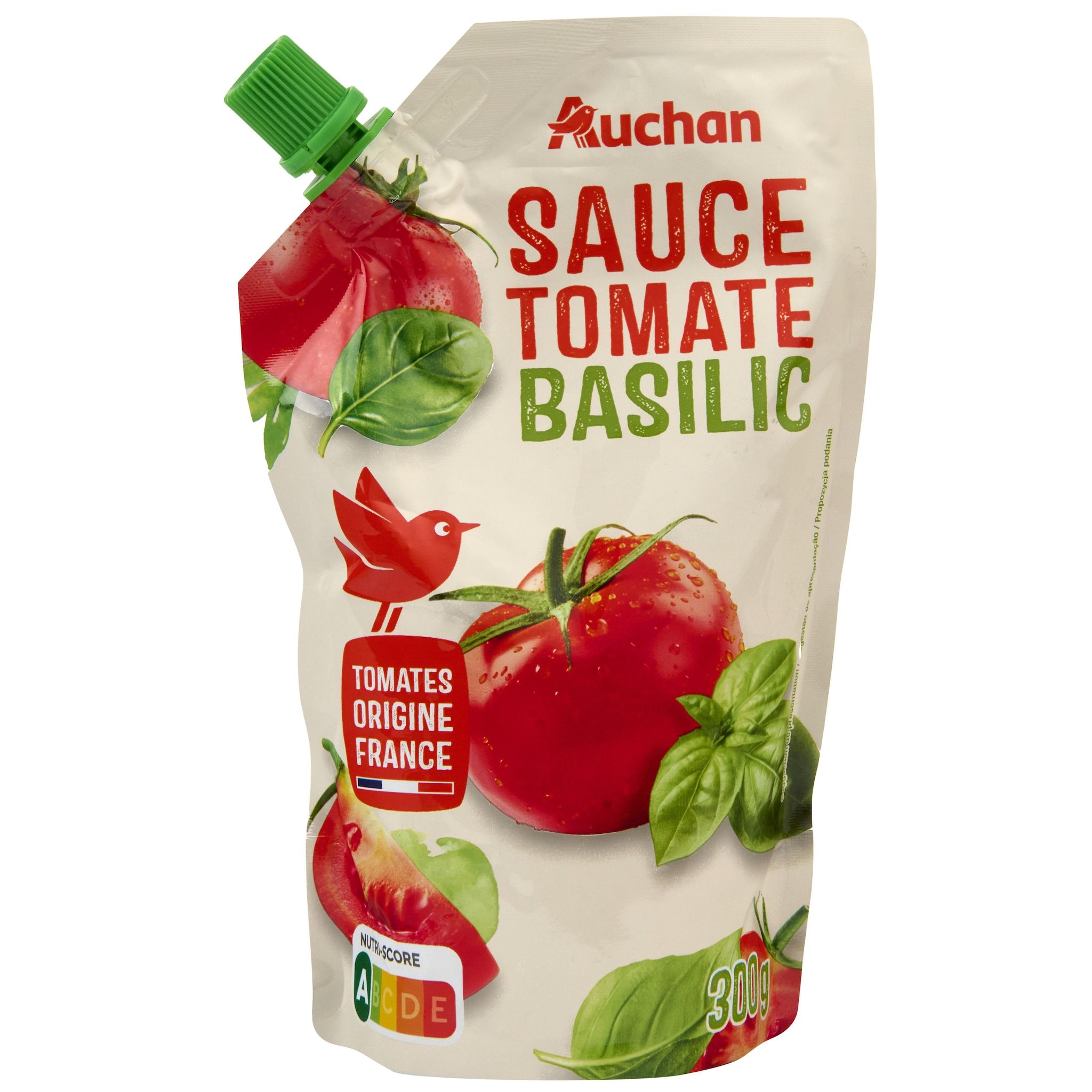 AUCHAN Sauce tomate basilic doypack 300g