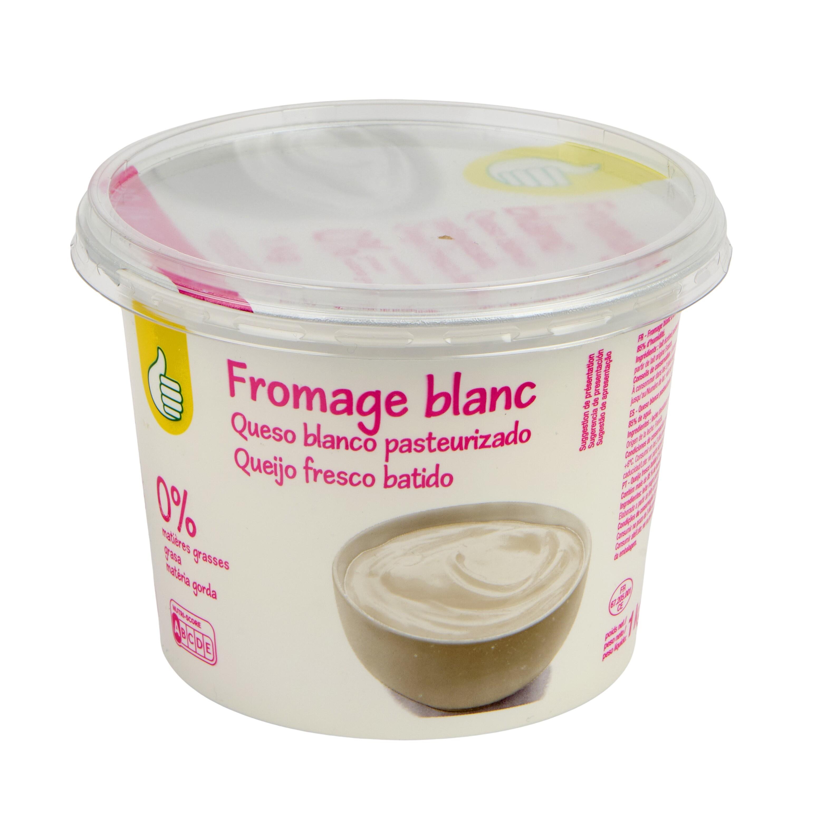 Voir la diapositive 4 : POUCE Fromage blanc nature 0%MG 1kg