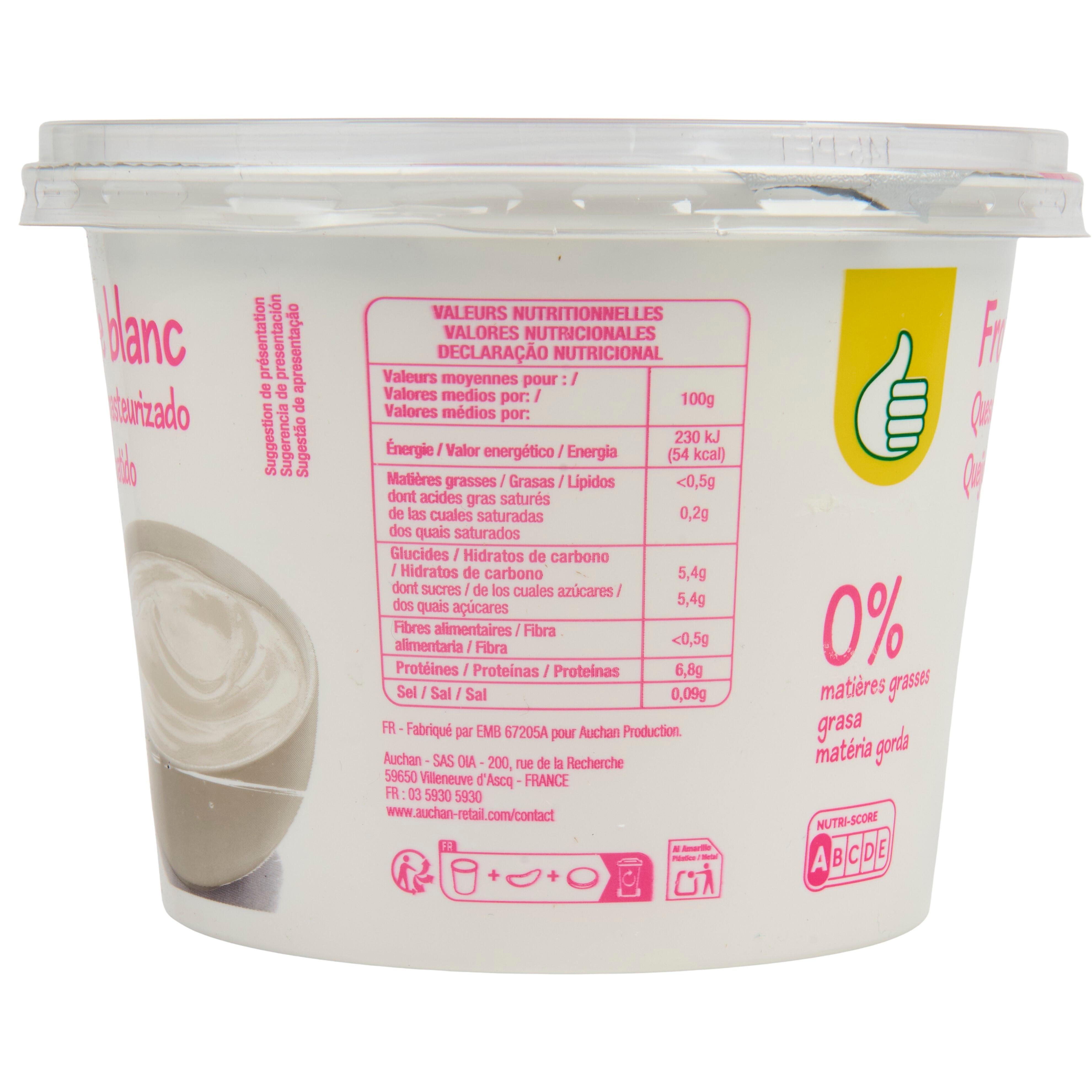 Voir la diapositive 5 : POUCE Fromage blanc nature 0%MG 1kg