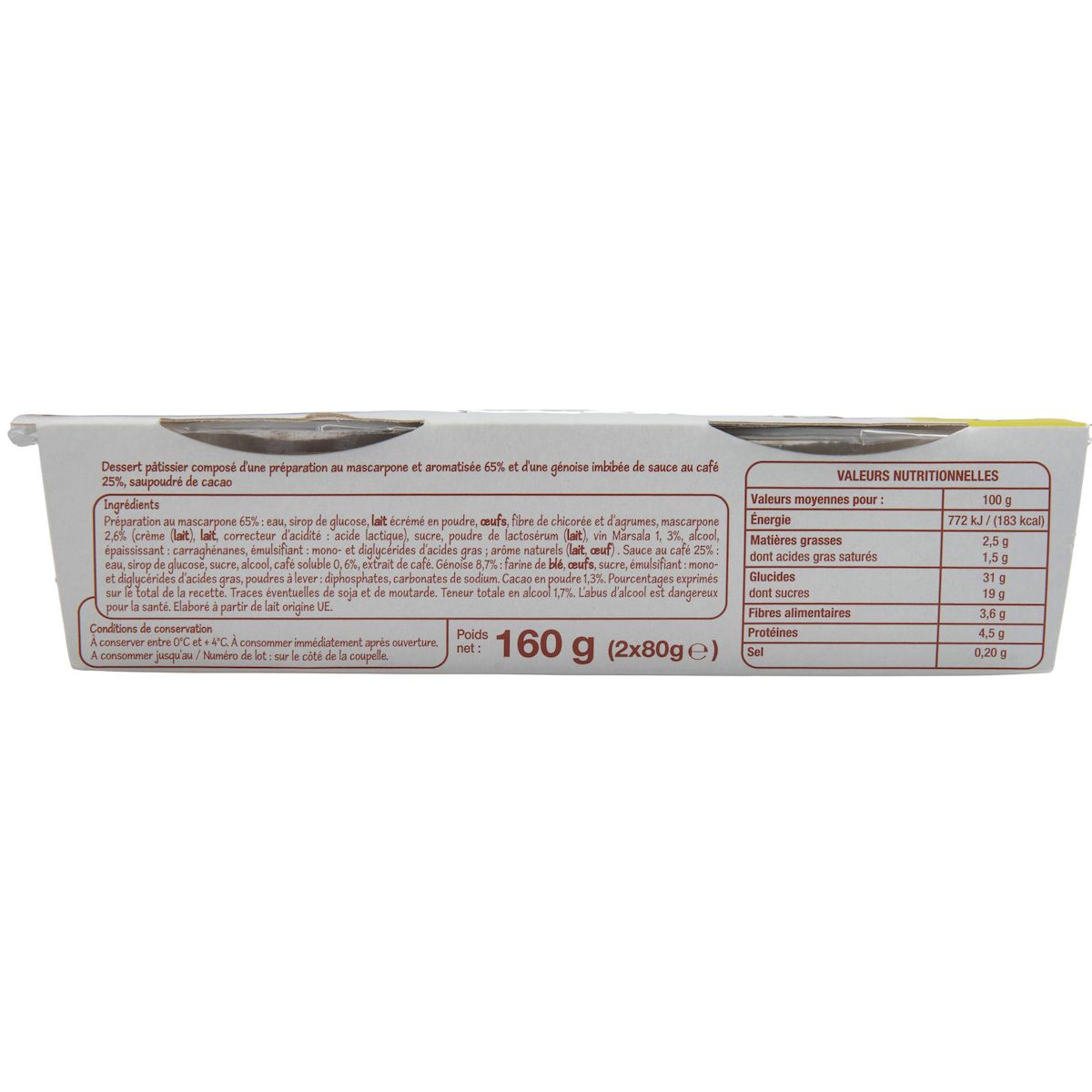 POUCE Tiramisu 2x80g