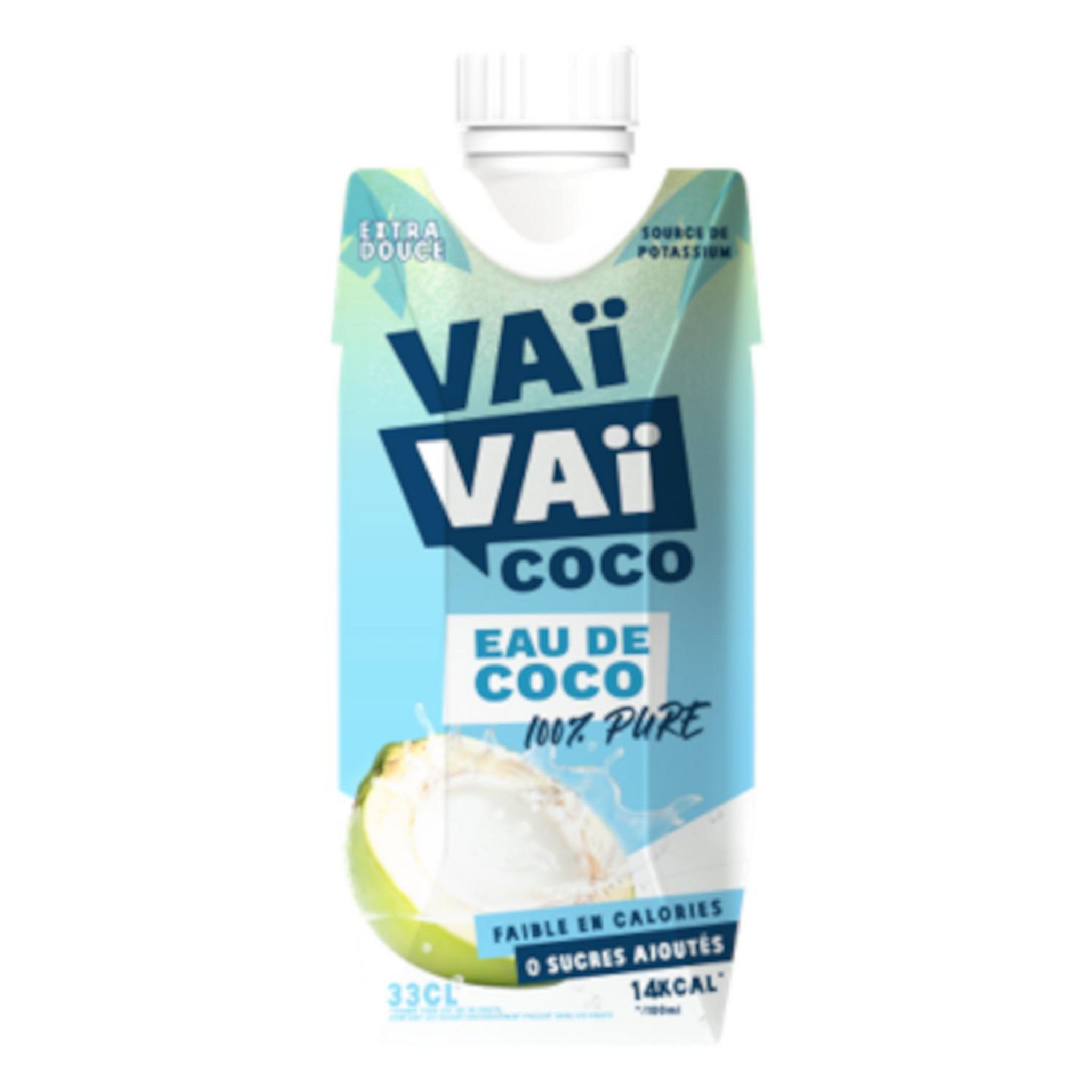 VAIVAI Boisson eau de coco sans sucres ajoutés 33cl