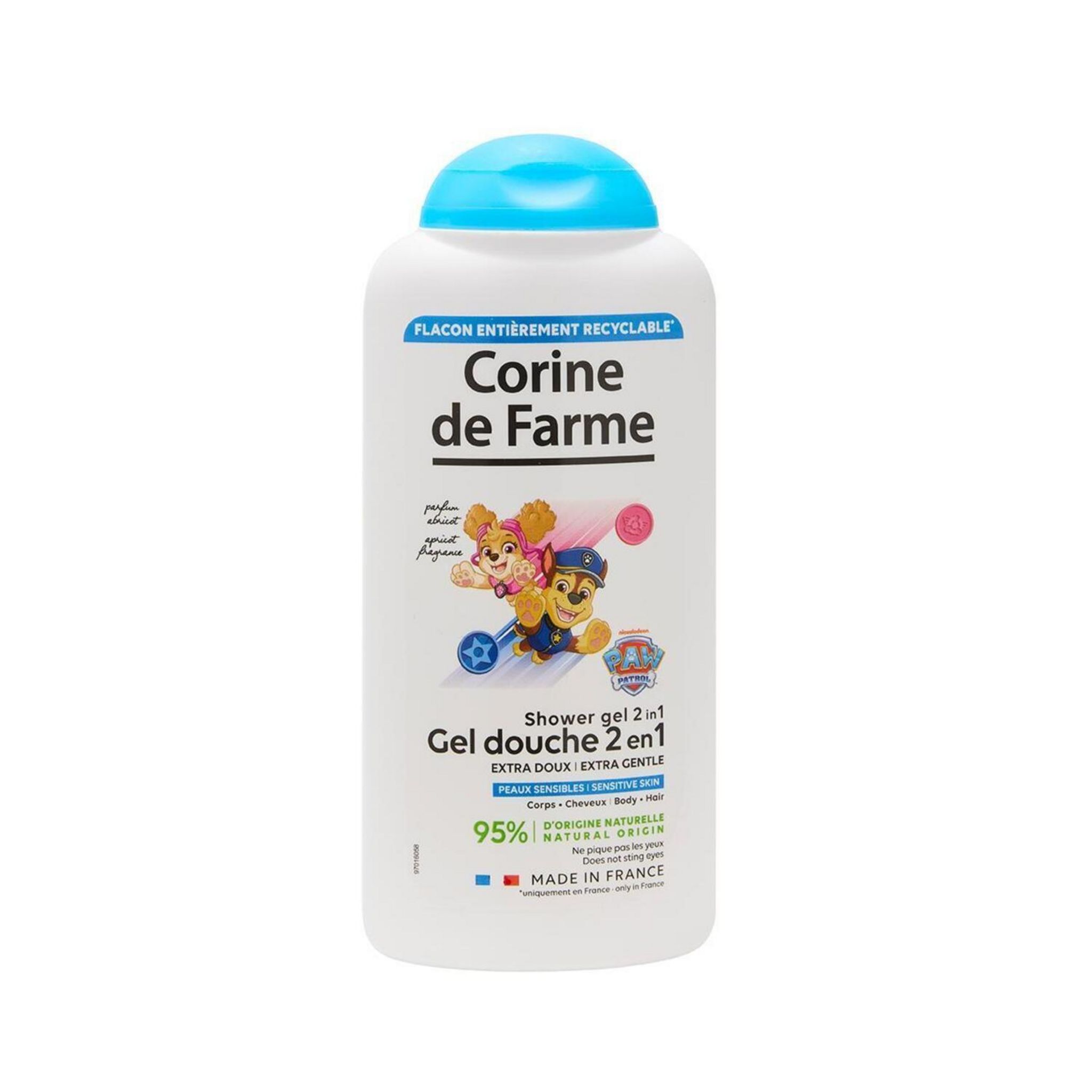 CORINE DE FARME Gel douche enfant 2 en 1 pat patrouille 300 ml