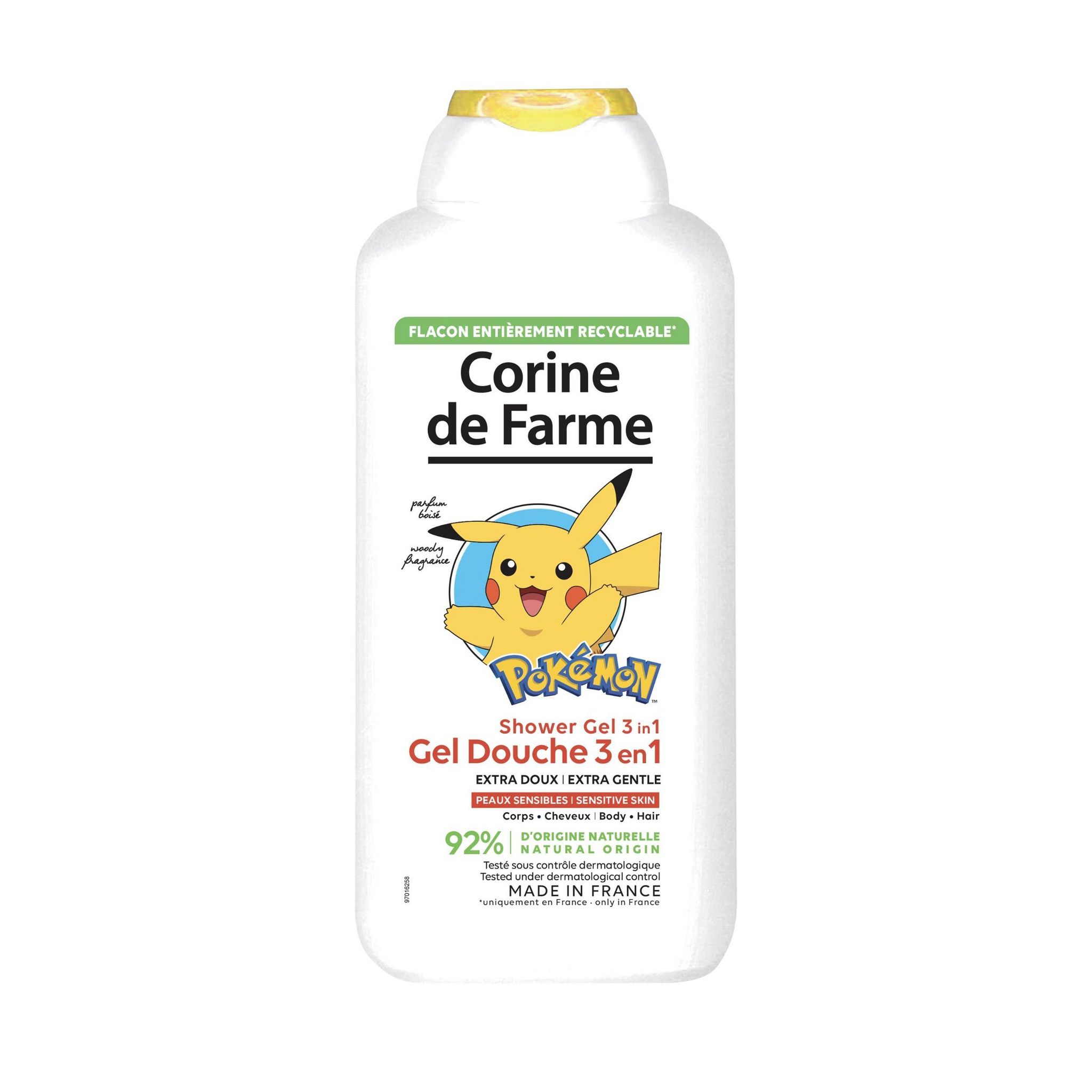 CORINE DE FARME Gel douche 3en1 enfant Pokemon 500ml