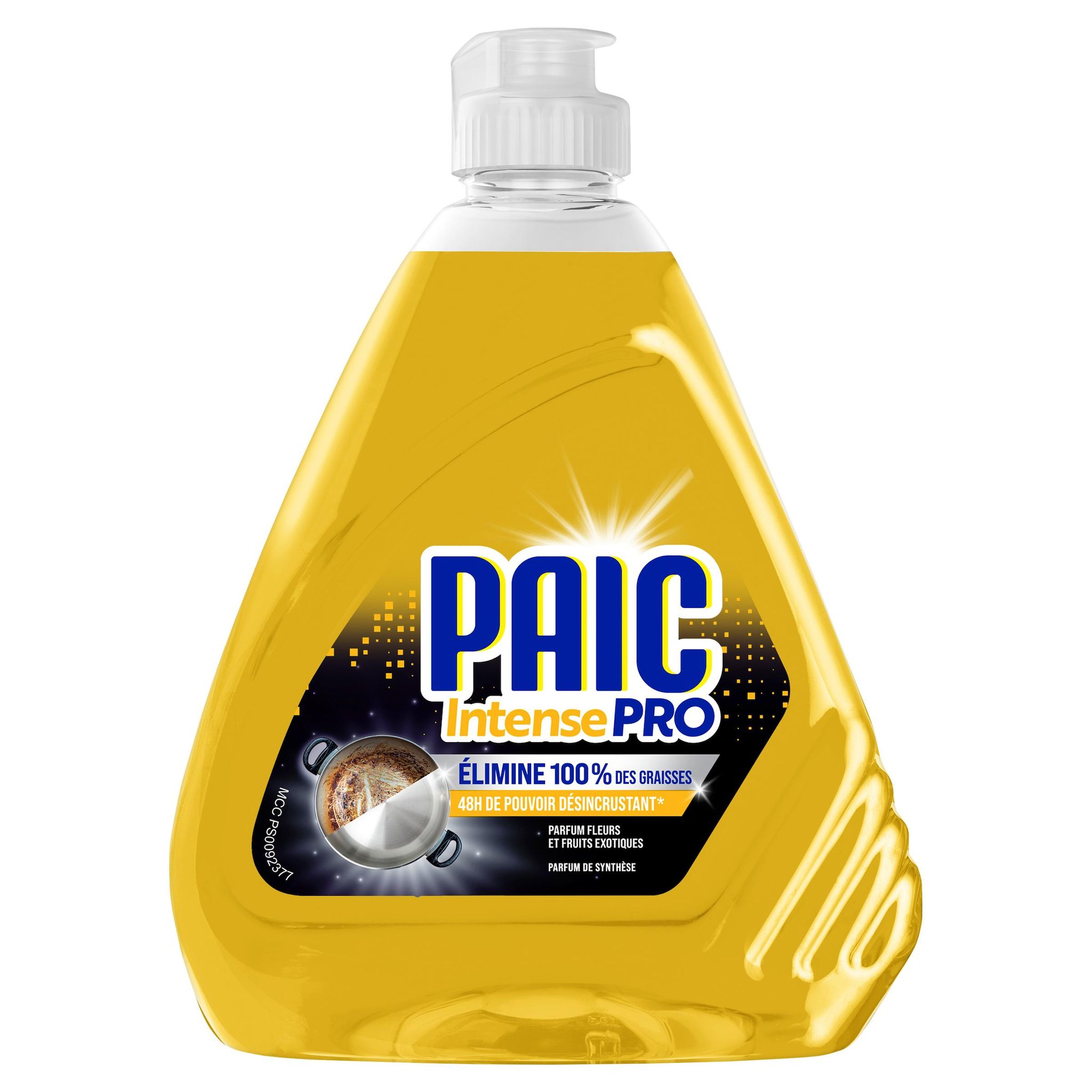 PAIC Intense Pro liquide vaisselle ultra dégraissant anticalcaire 0,5l