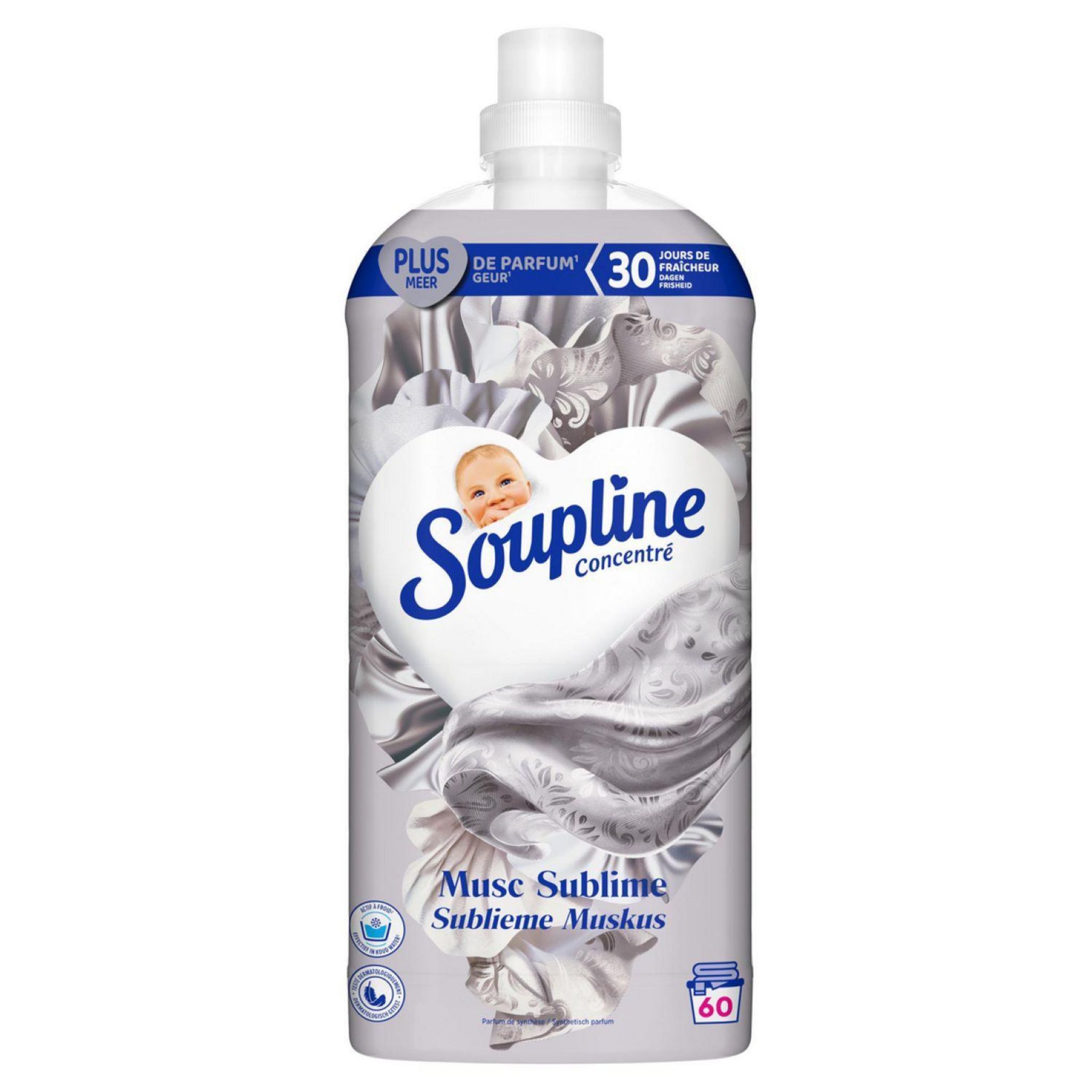 SOUPLINE Adoucissant liquide musc sublime 1.26l