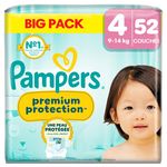 PAMPERS Premium Protection couches taille 4 (9-14kg) 52 couches
