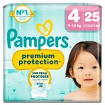 PAMPERS Premium Protection couches taille 4 (9-14kg) 25 couches