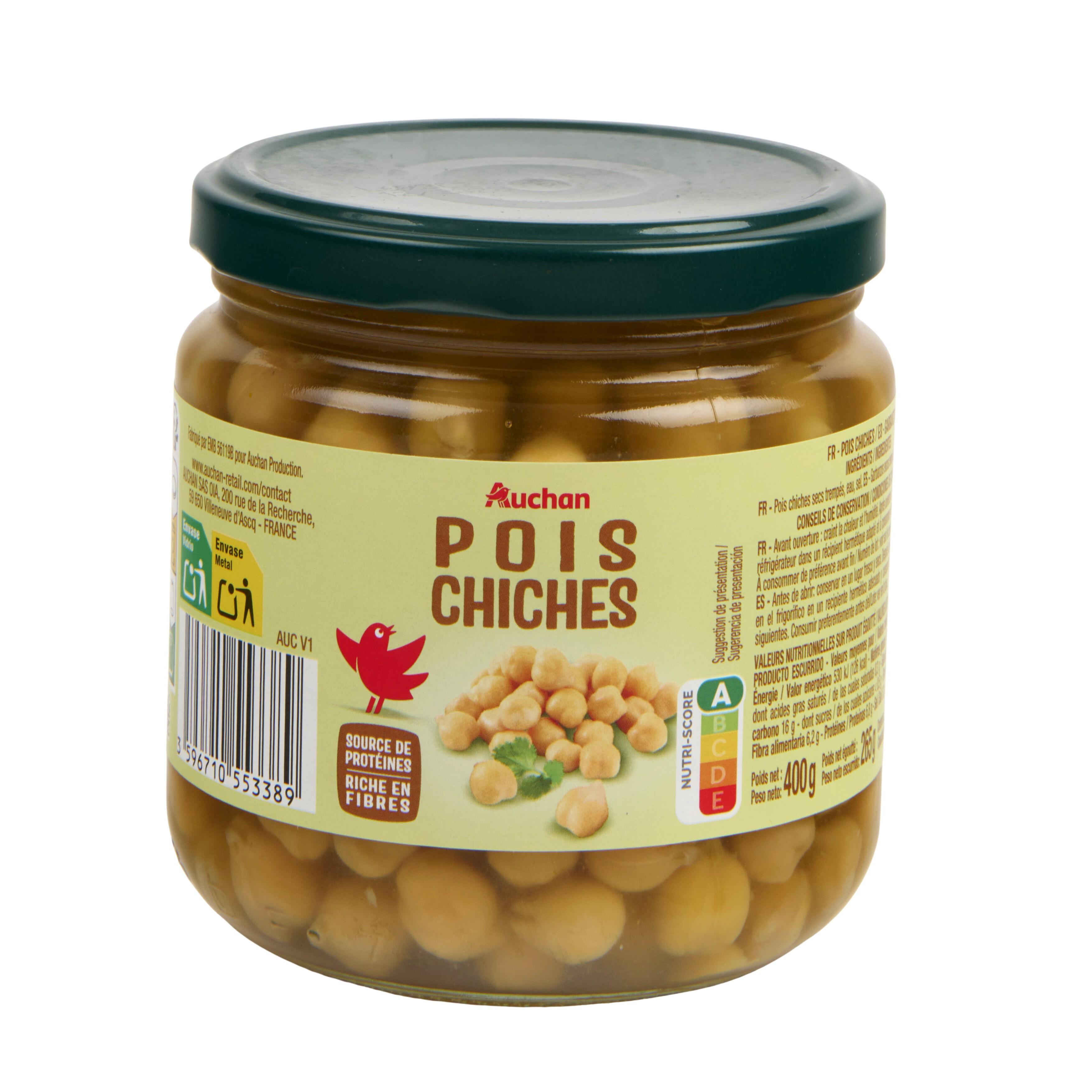 AUCHAN Pois chiches 265g
