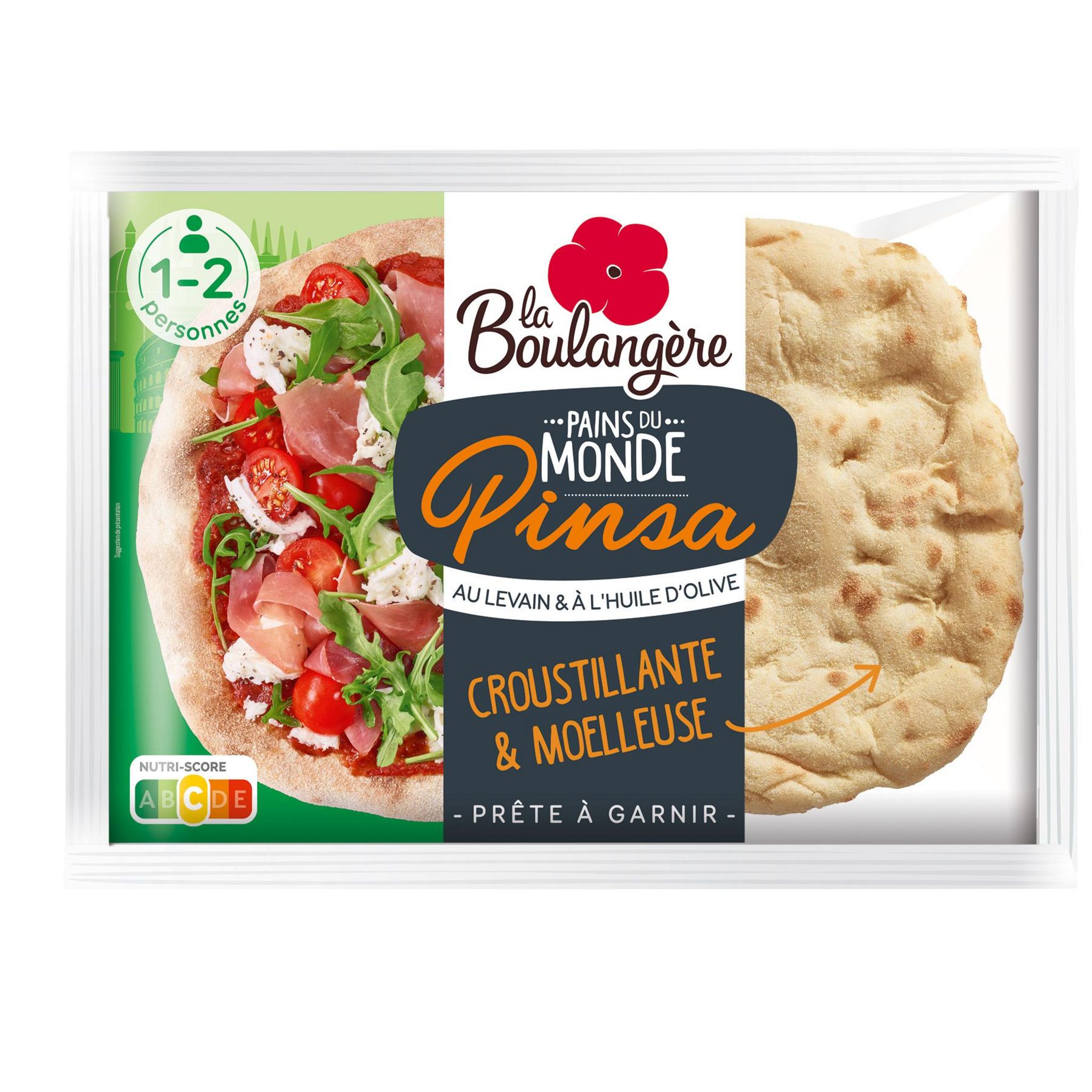 LA BOULANGERE Pain pinsa au levain et à l'huile d'olive 230g