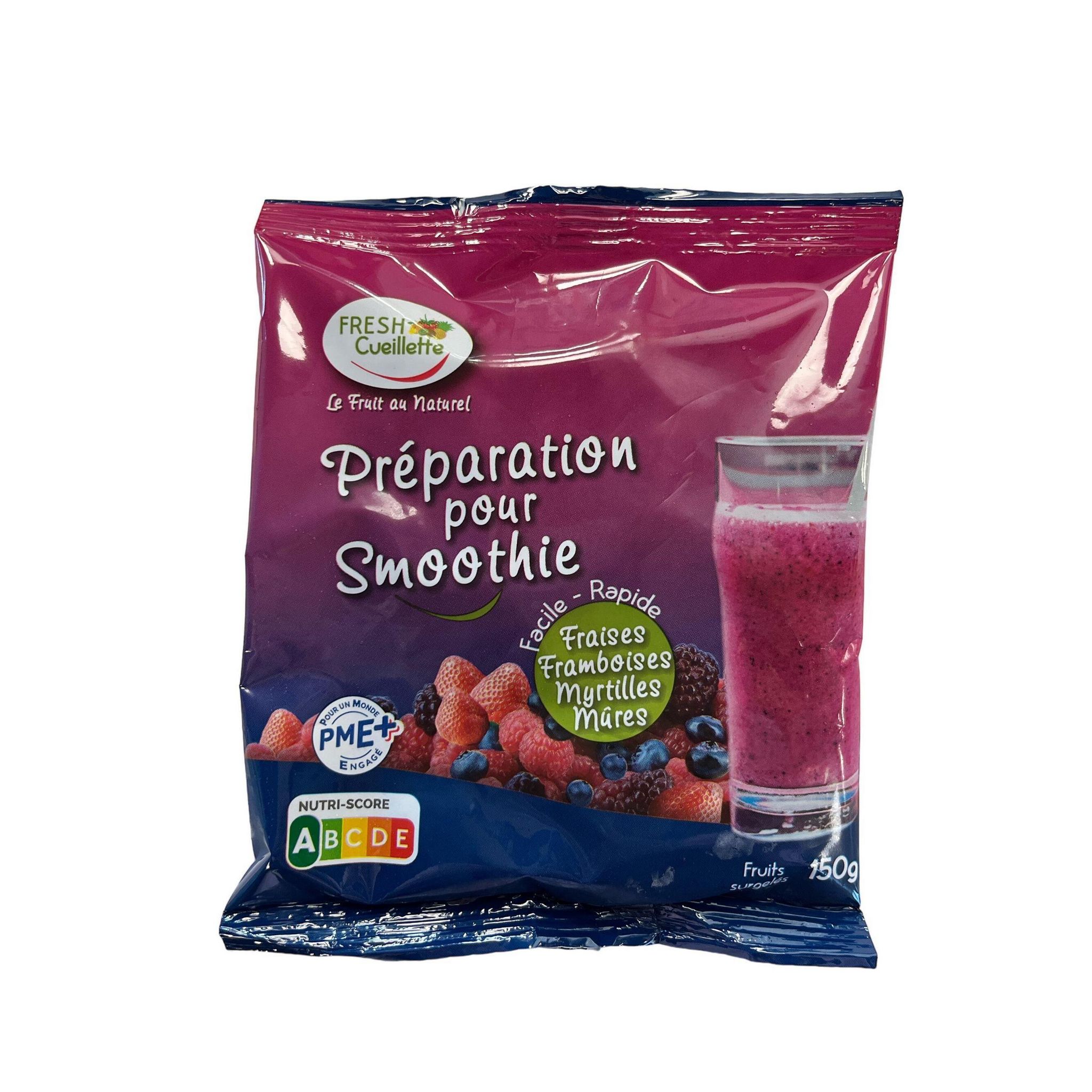 FRESH CUEILLETTE Préparation pour smoothie fruits rouges surgelée 150g