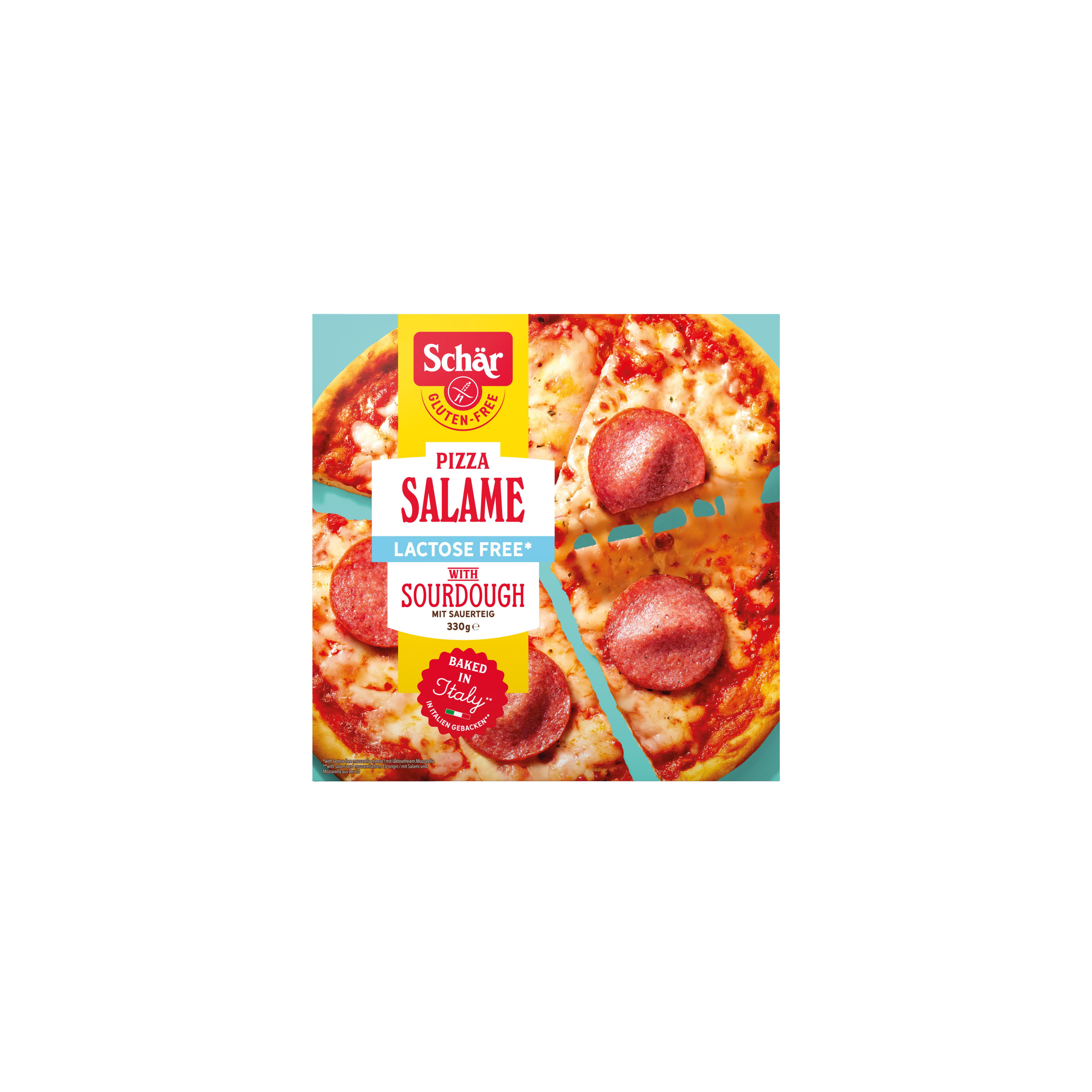 SCHAR Pizza salamé sans gluten sans lactose 330g