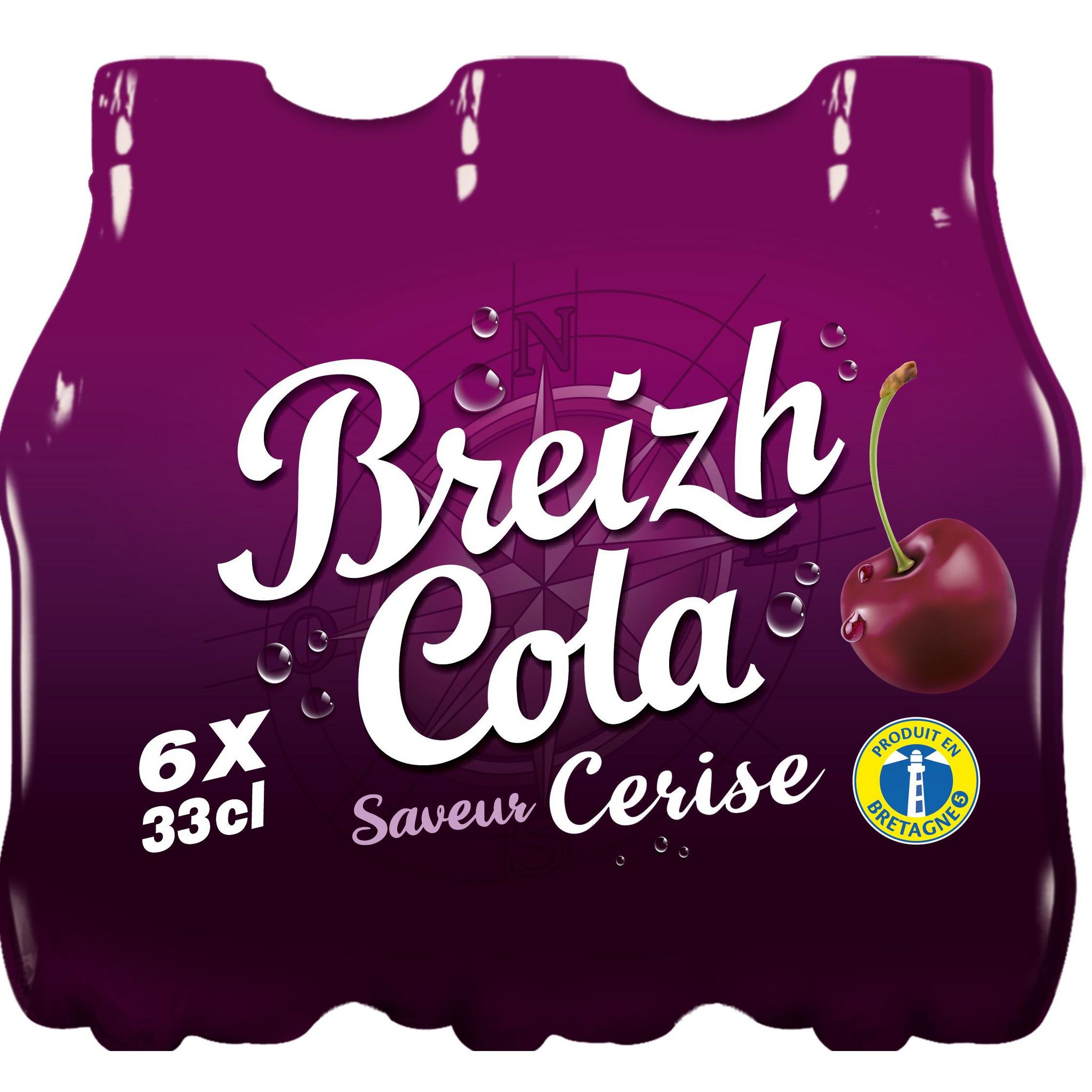 BREIZH COLA Cola saveur cerise boîte 6x33cl