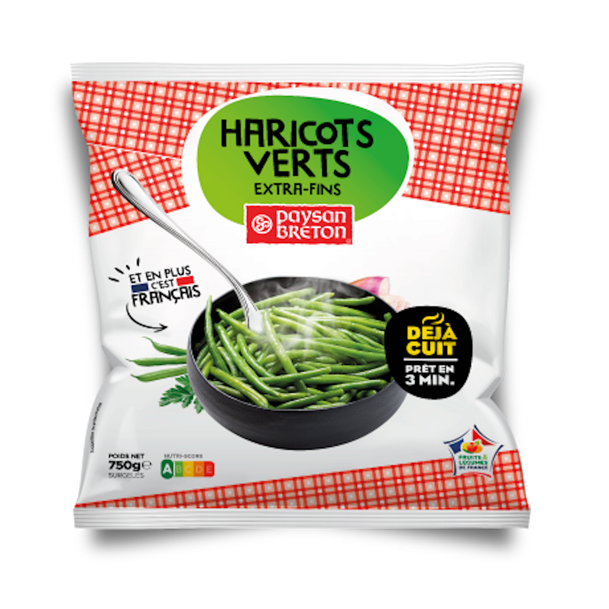 PAYSAN BRETON Déjà cuit haricots verts extra-fins cultivé en france 750g