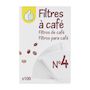 Voir la diapositive 3 : POUCE Filtres à café numéro 4 100 pièces