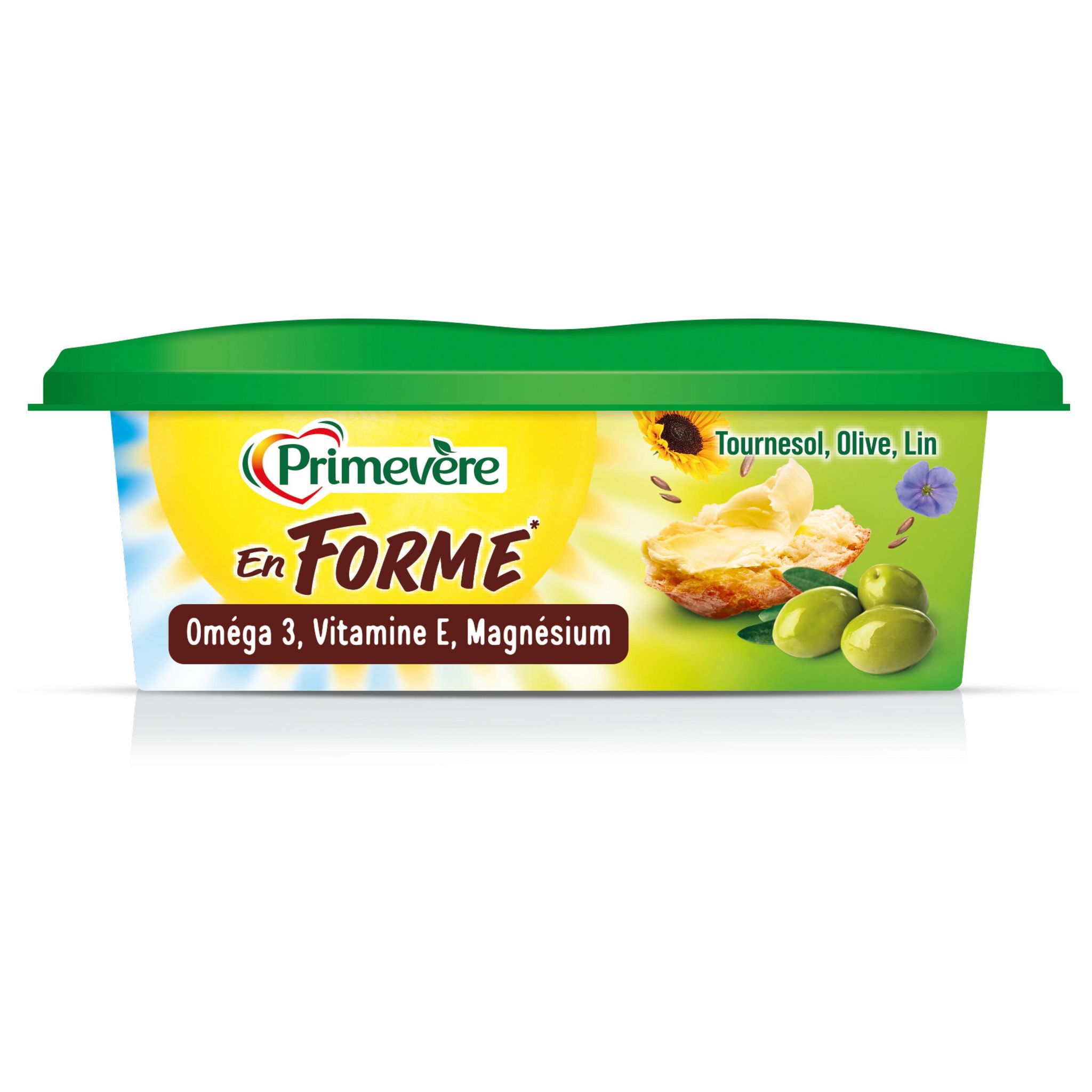 Voir la diapositive 2 : PRIMEVERE Matière grasse tournesol, olive et lin 53%mg 225g