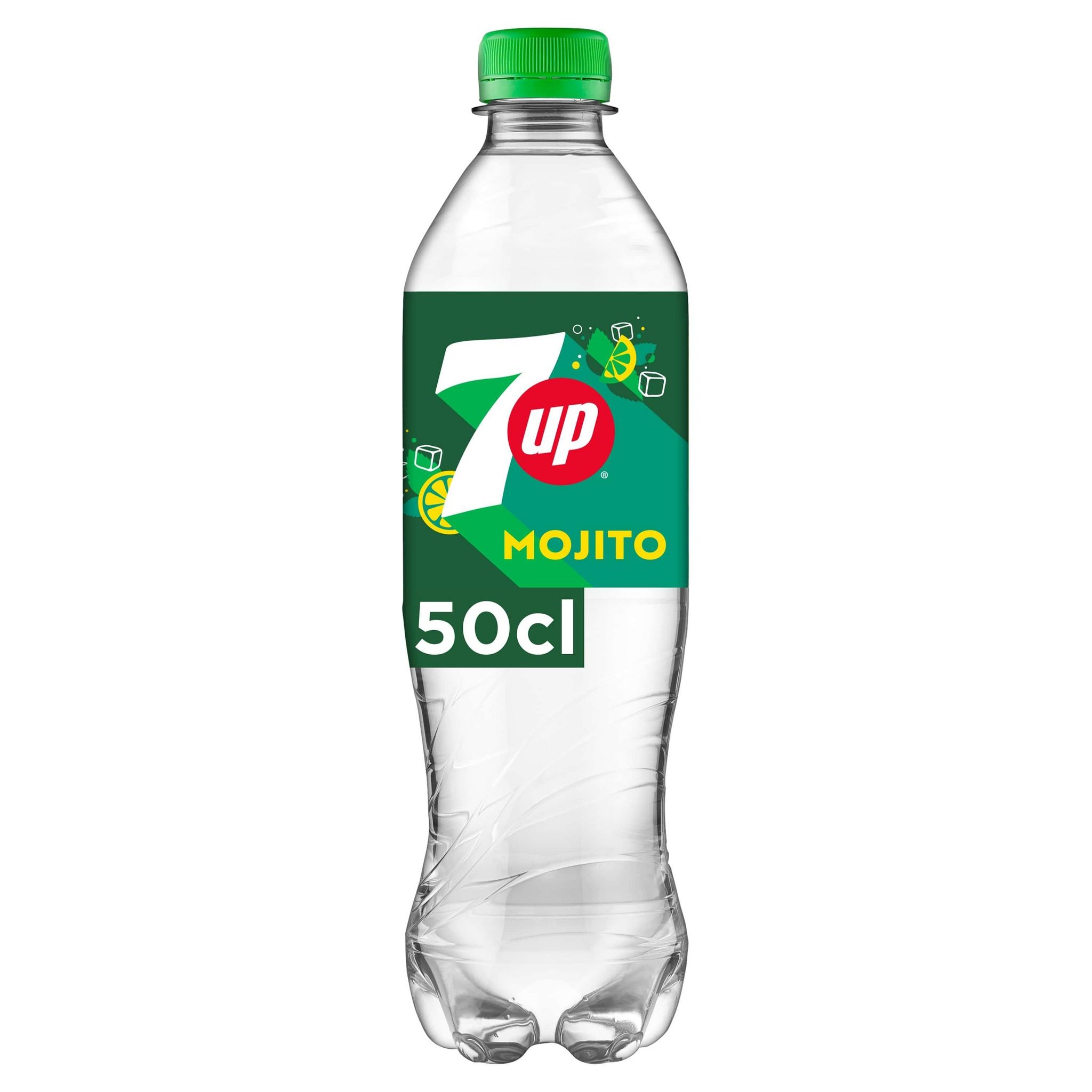 7UP Boisson gazeuse saveur mojito citron vert menthe sans alcool 50cl