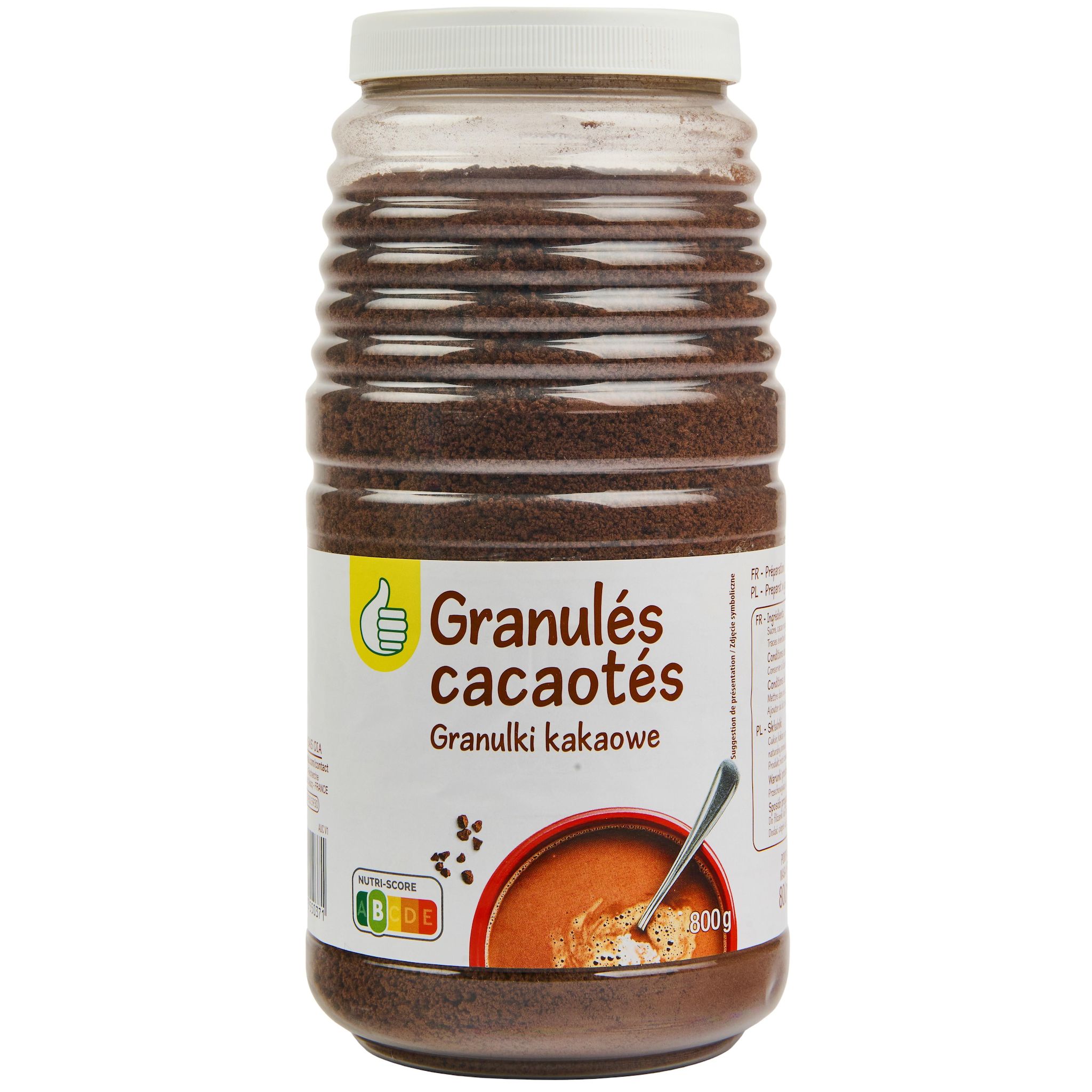 POUCE Chocolat en poudre en granulés 800g