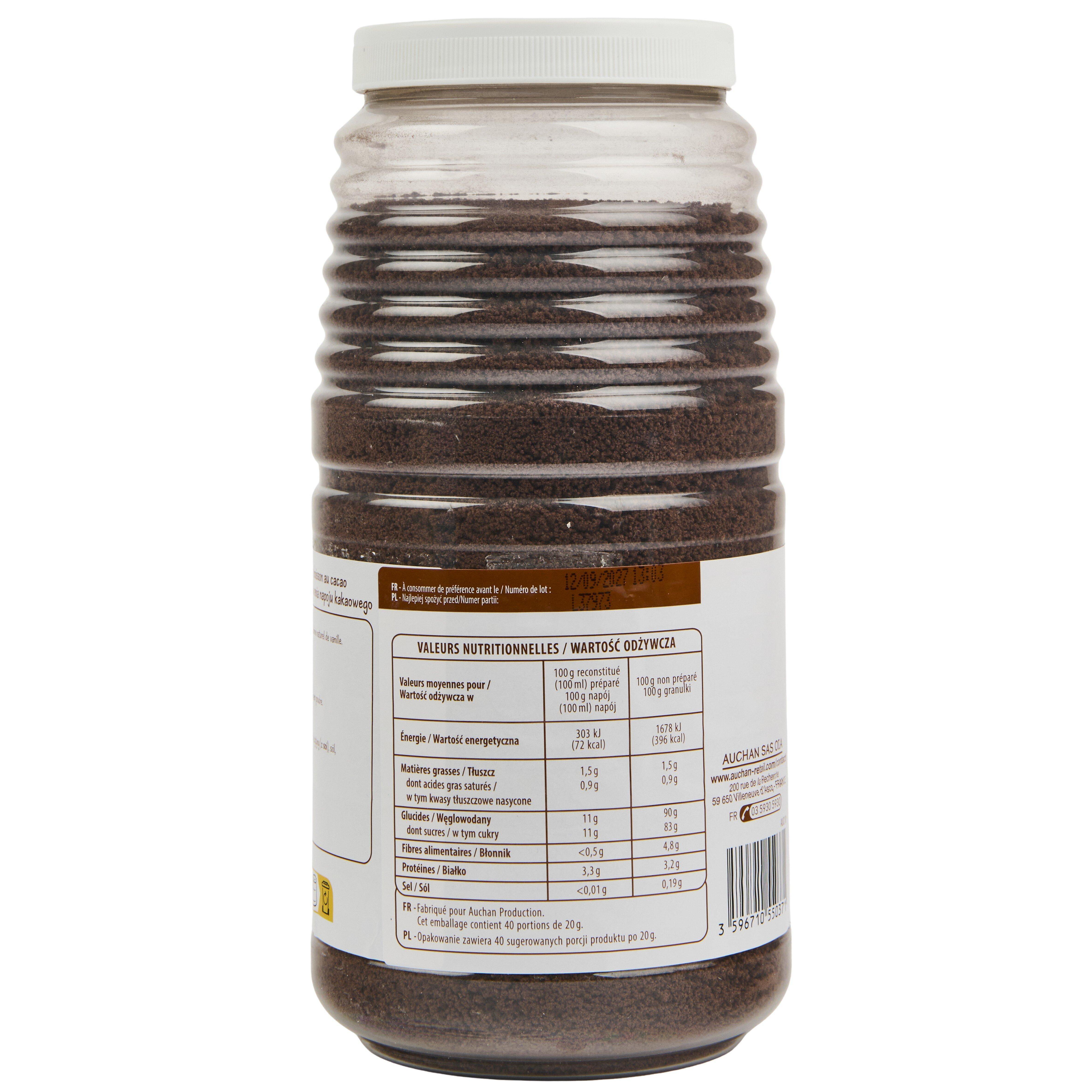 Voir la diapositive 4 : POUCE Chocolat en poudre en granulés 800g