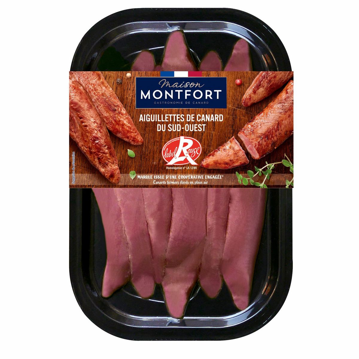 MAISON MONTFORT Aiguillettes de canard du Sud-Ouest label rouge 240g