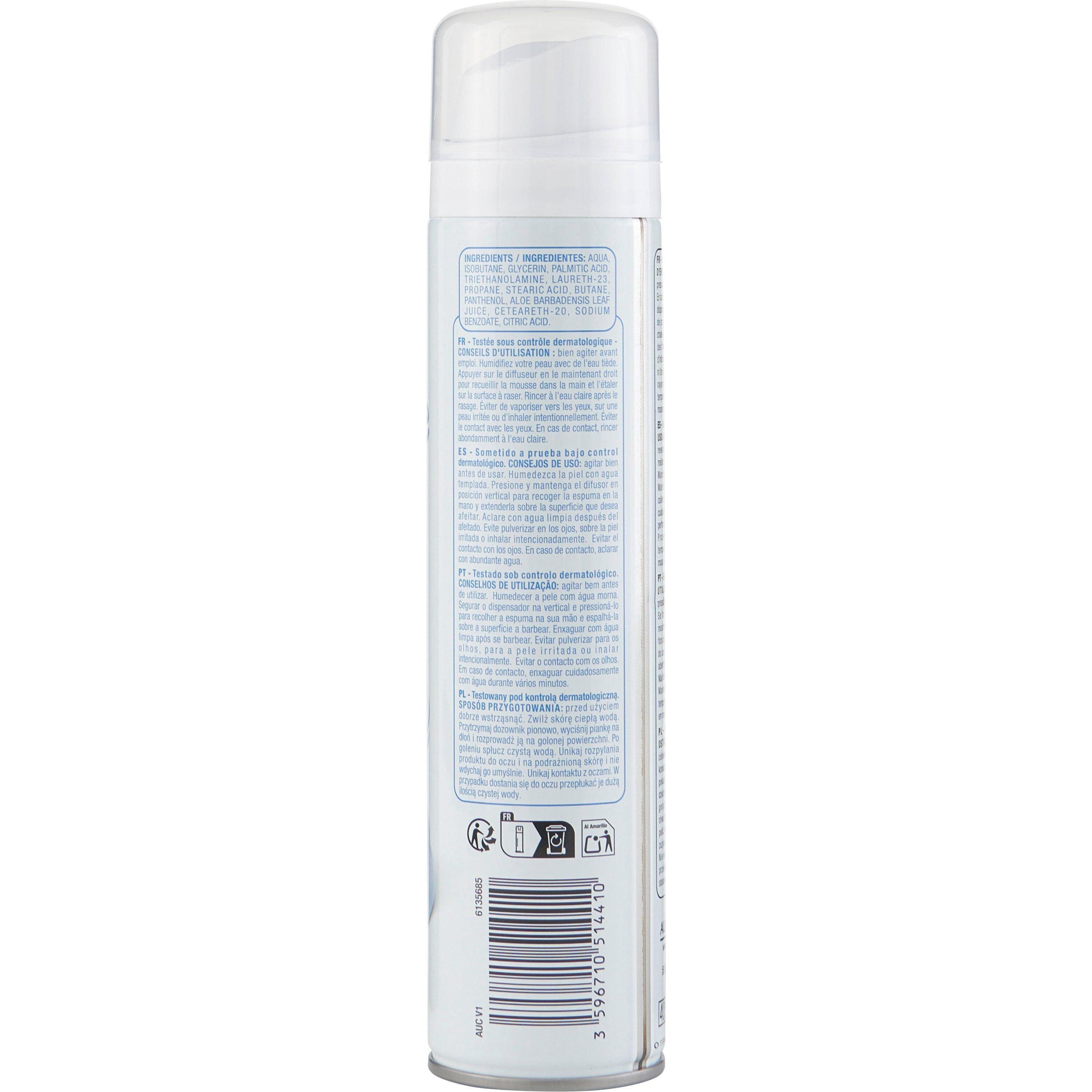 Voir la diapositive 2 : POUCE Mousse à raser peaux sensibles 300ml