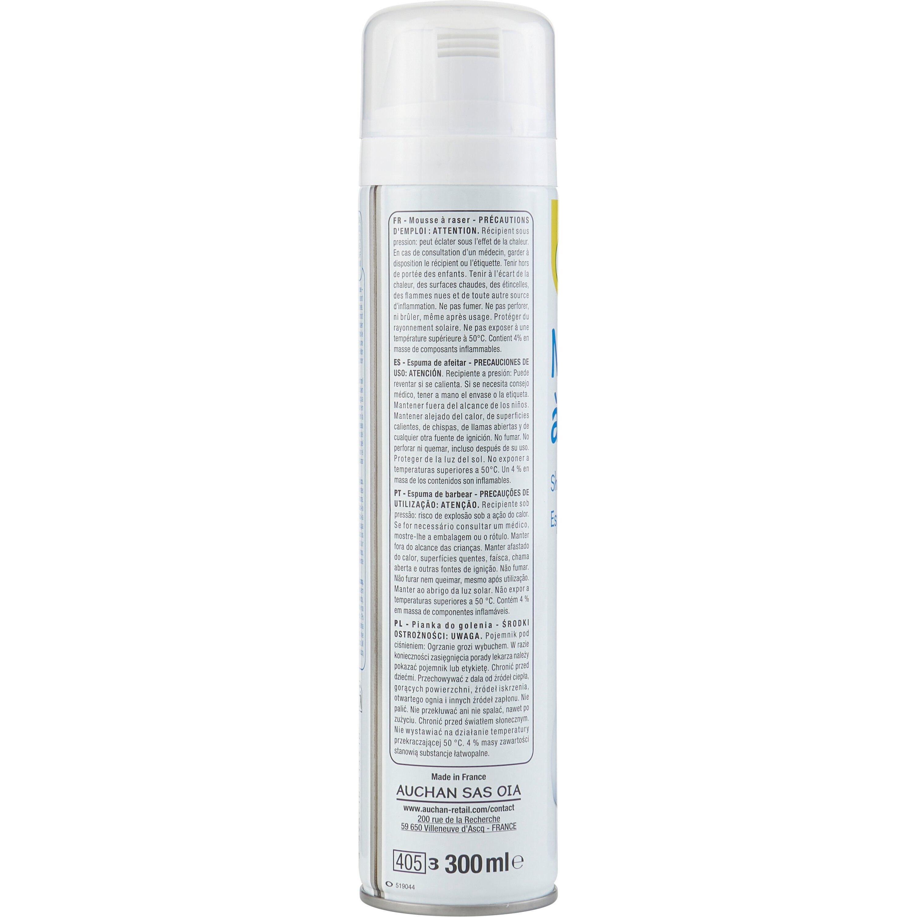 Voir la diapositive 3 : POUCE Mousse à raser peaux sensibles 300ml