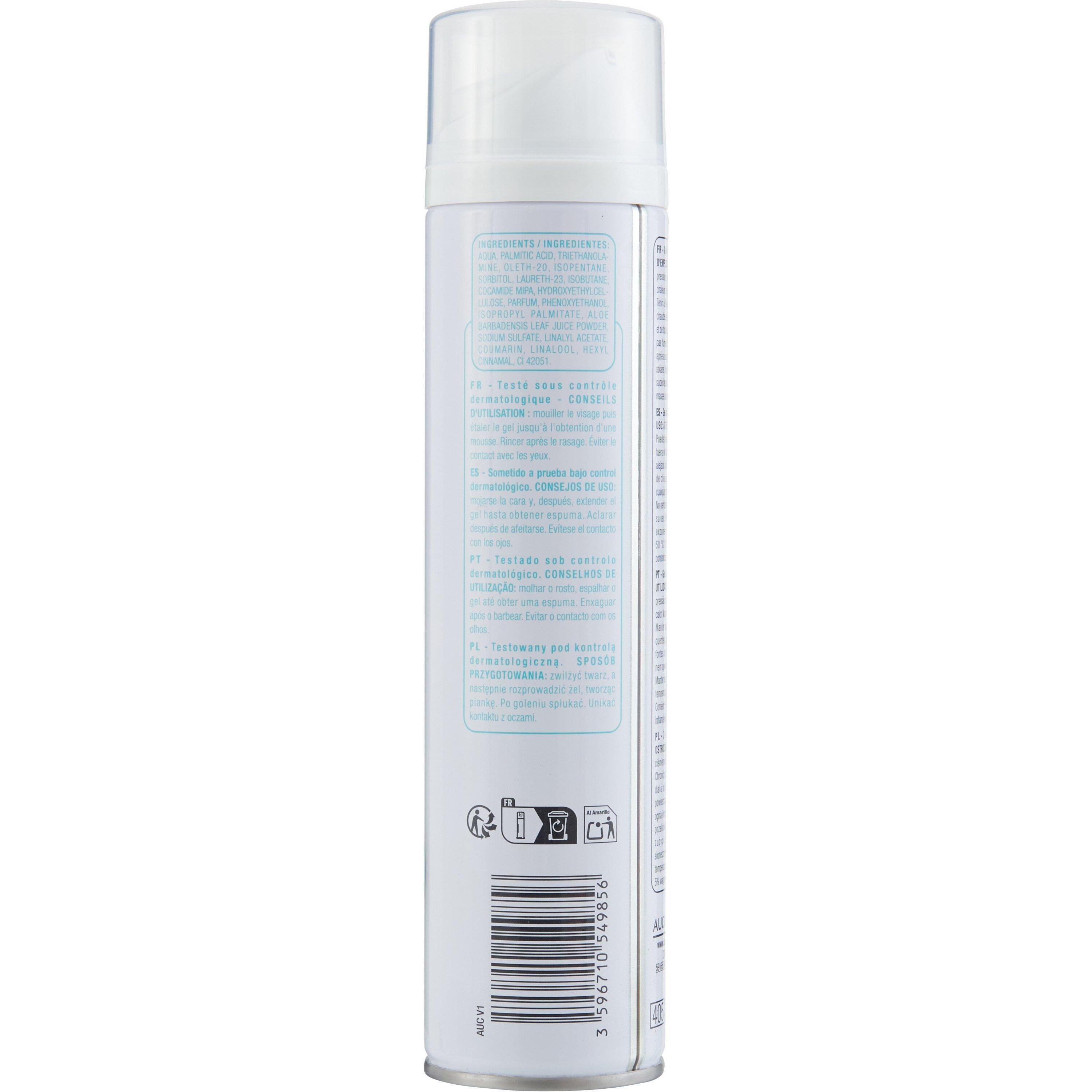 Voir la diapositive 3 : POUCE Gel à raser hydratant peaux normales 250ml
