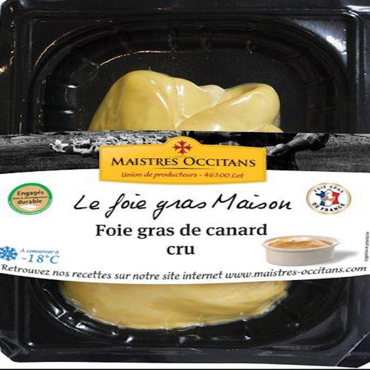 Foie gras de canard cru 600g