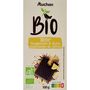 Voir la diapositive 1 : AUCHAN BIO CULTIVONS LE BON Tablette de chocolat noir citron gingembre 100g