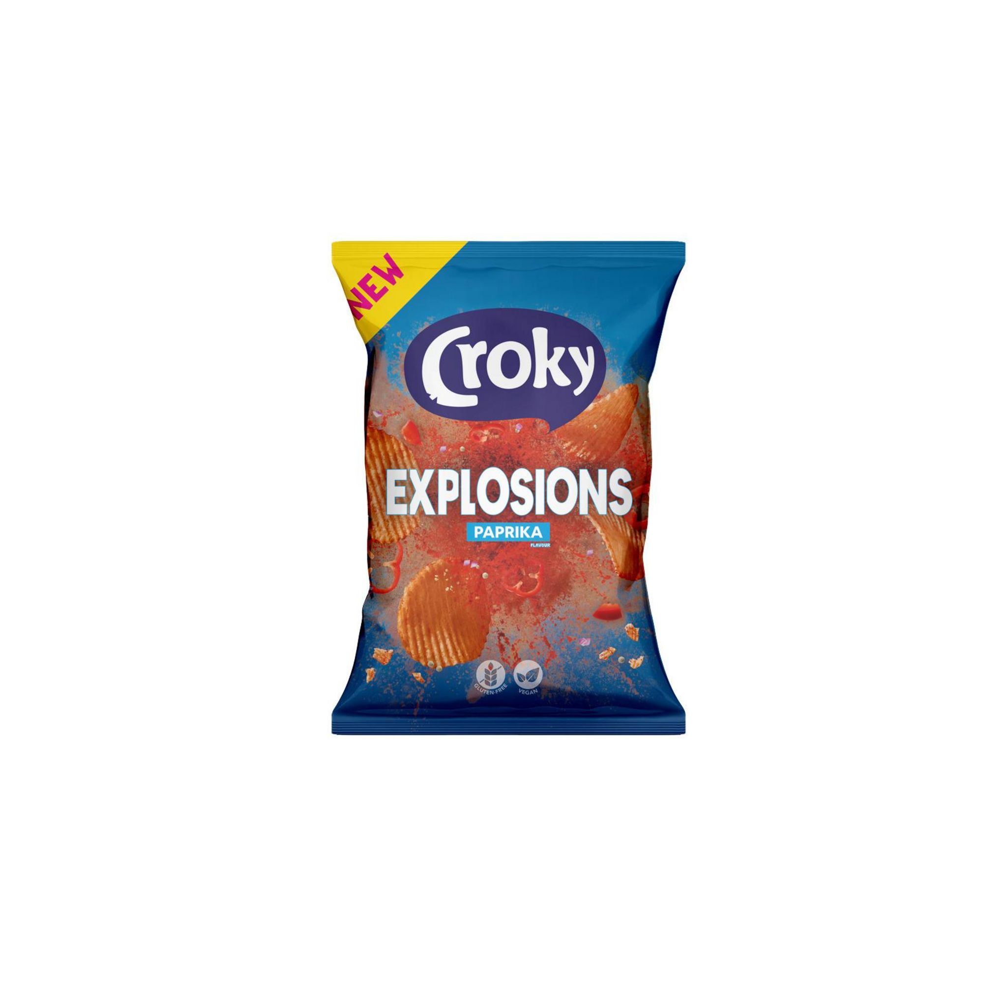 CROKY Explosions Chips ondulées au paprika 150g