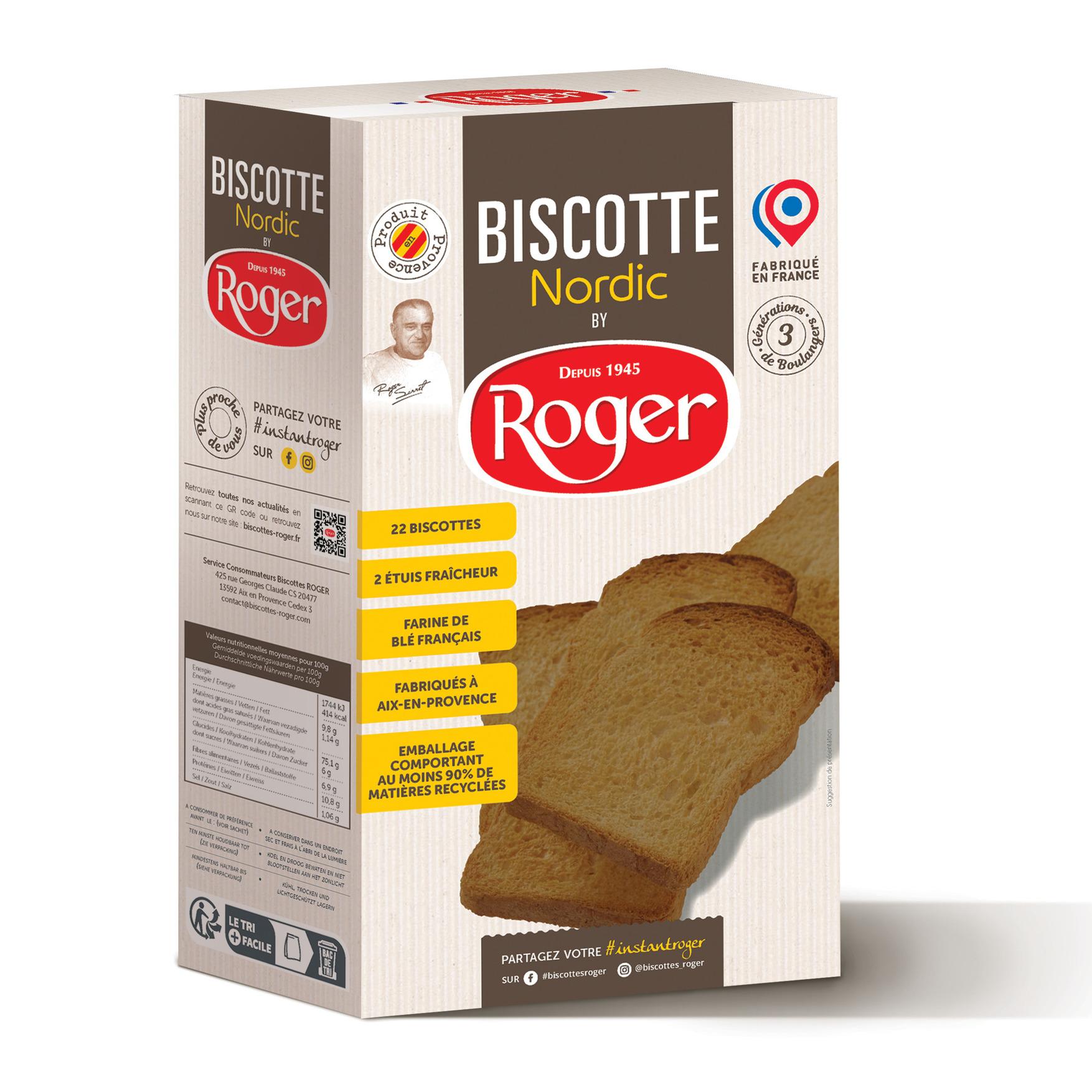 ROGER Biscottes nordic 2x11 biscottes 280g