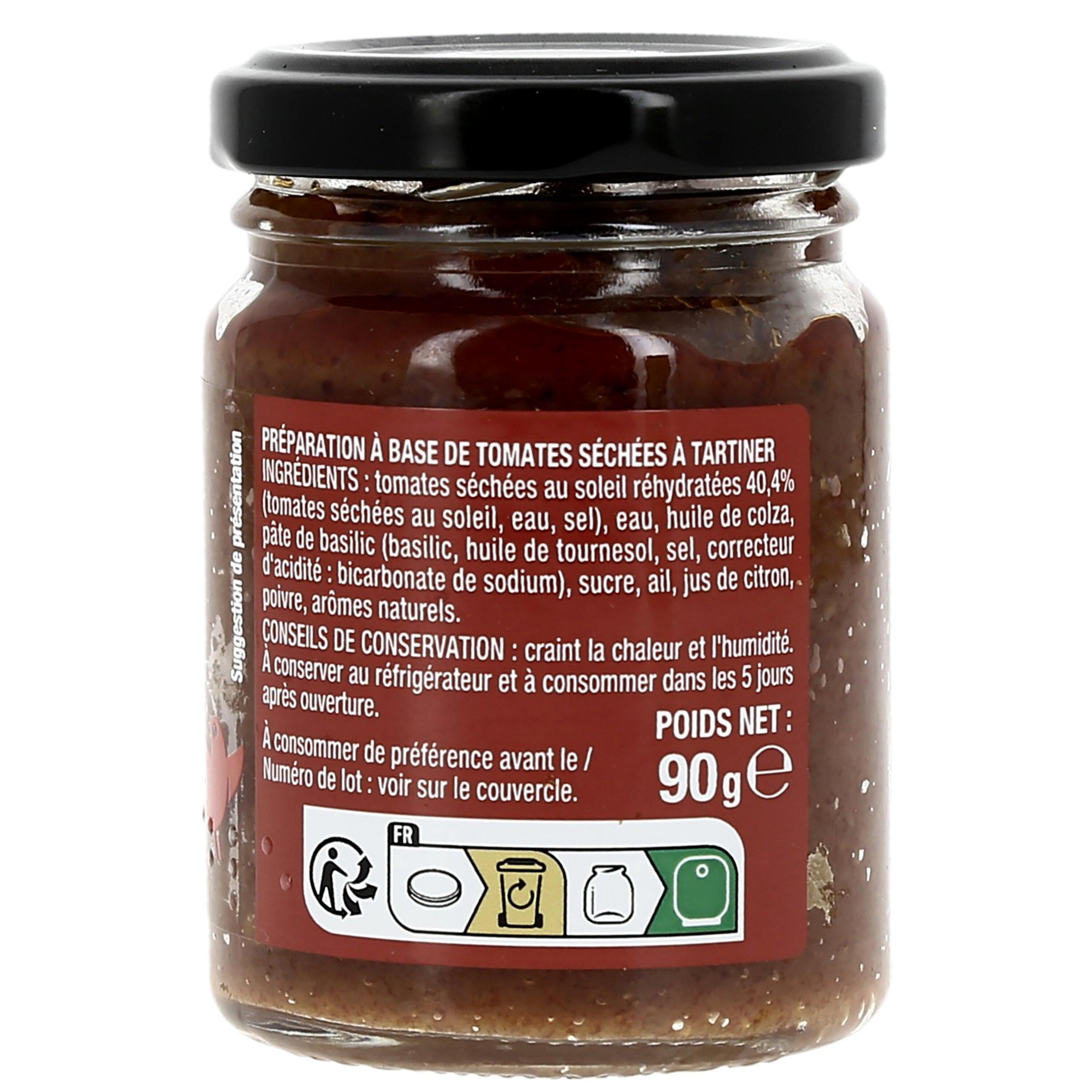 Voir la diapositive 4 : AUCHAN Tartinable aux tomates séchées 90g